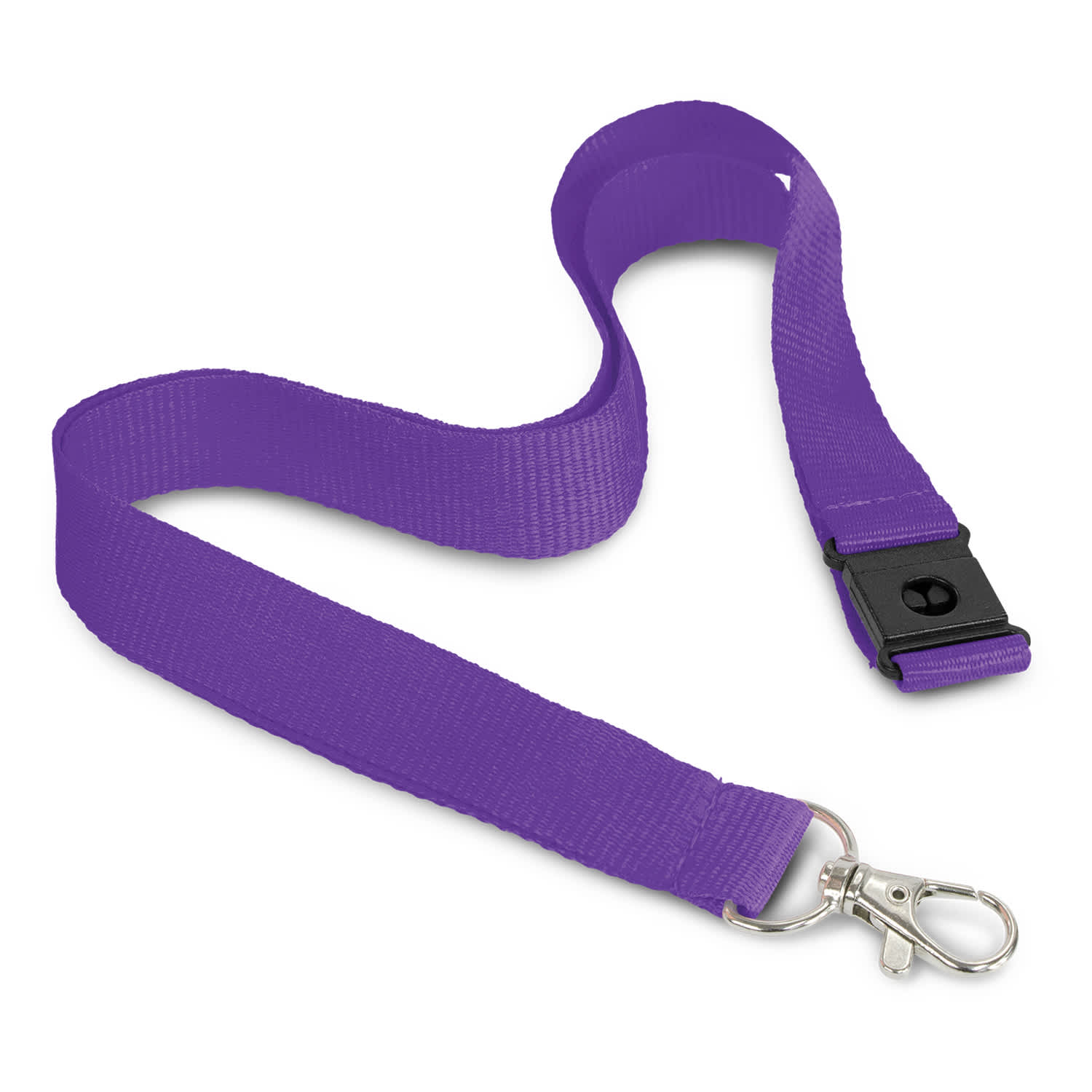 3D Logo Lanyard - 116612 Image Purple