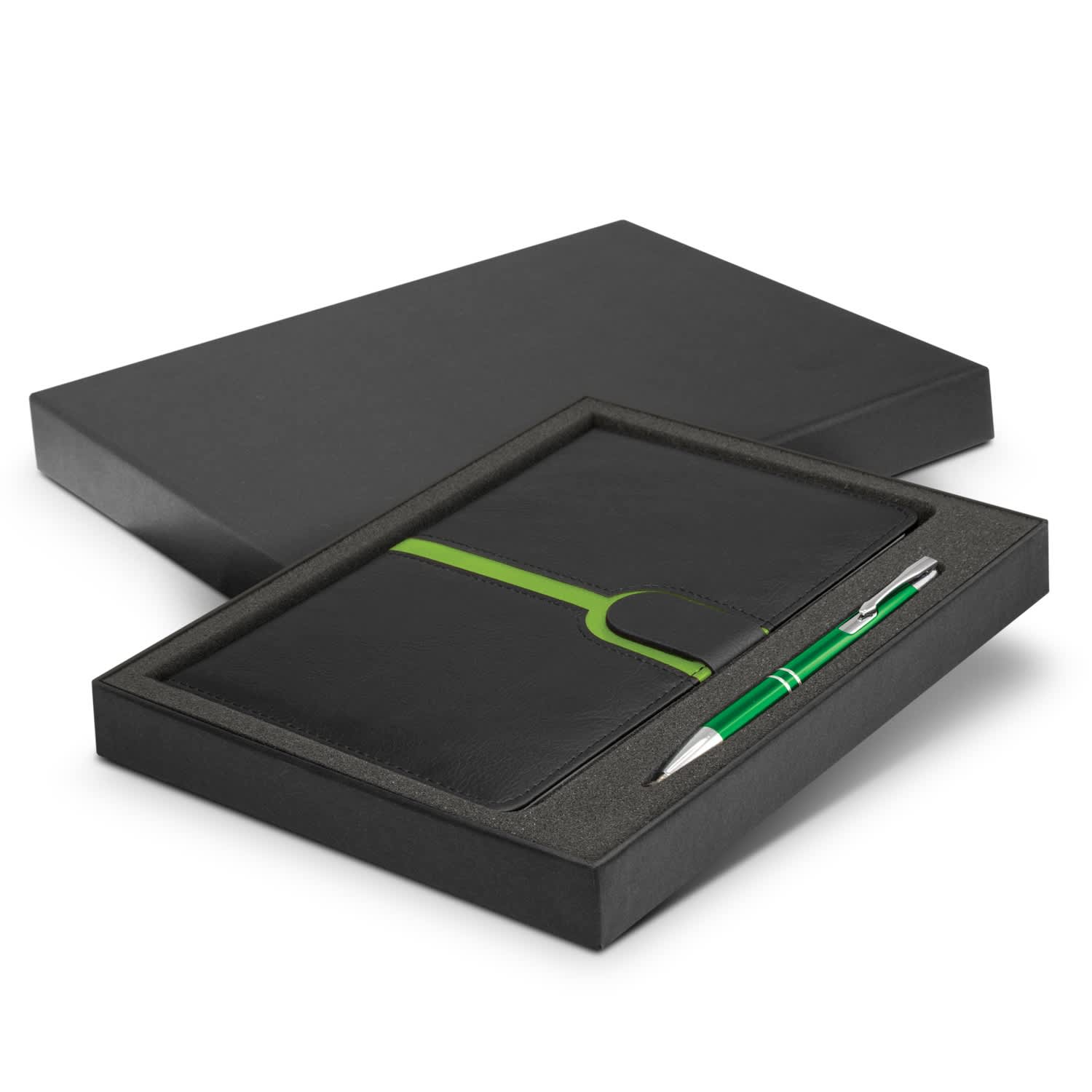 Andorra Notebook and Pen Gift Set - 116693 Image Bright Green