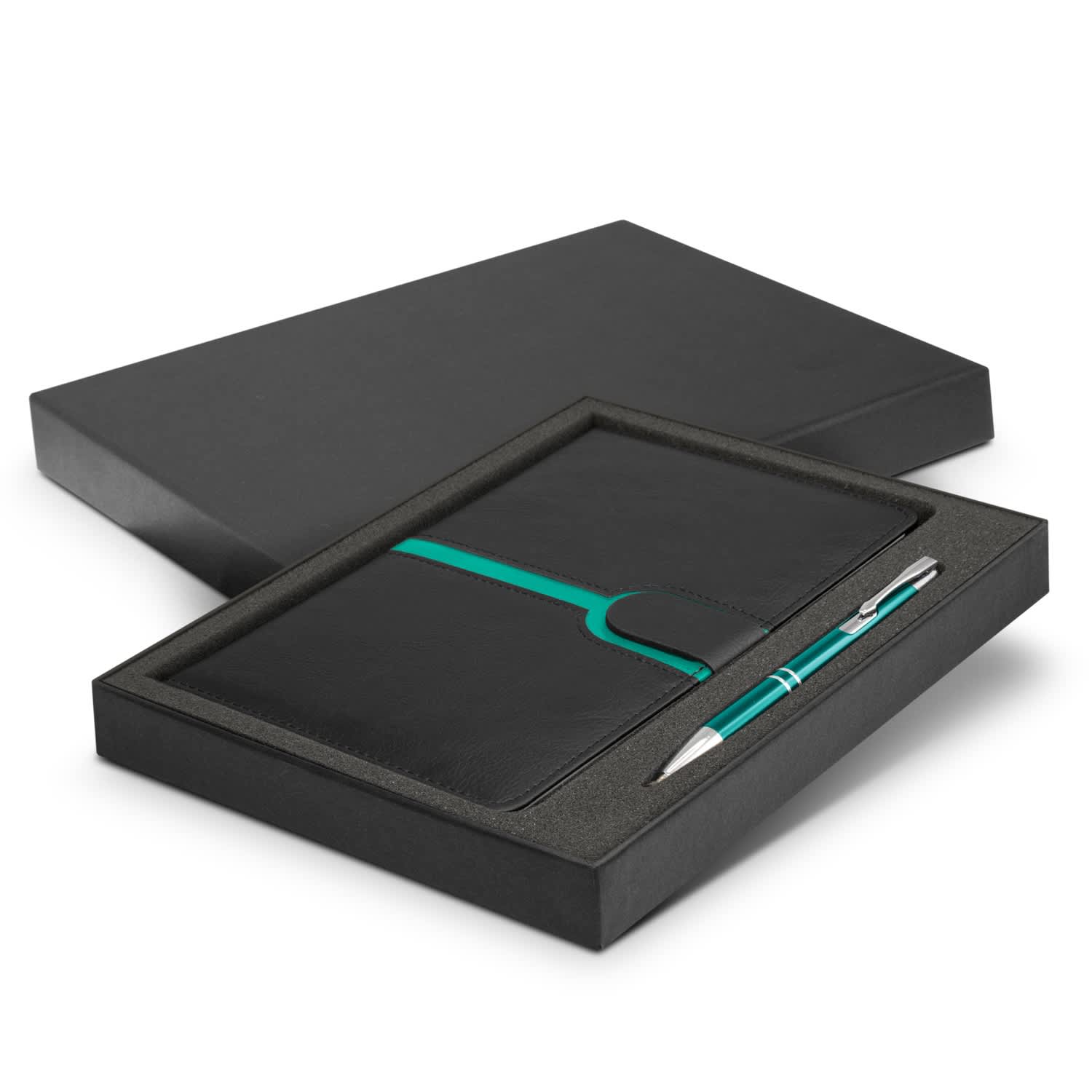 Andorra Notebook and Pen Gift Set - 116693 Image Teal