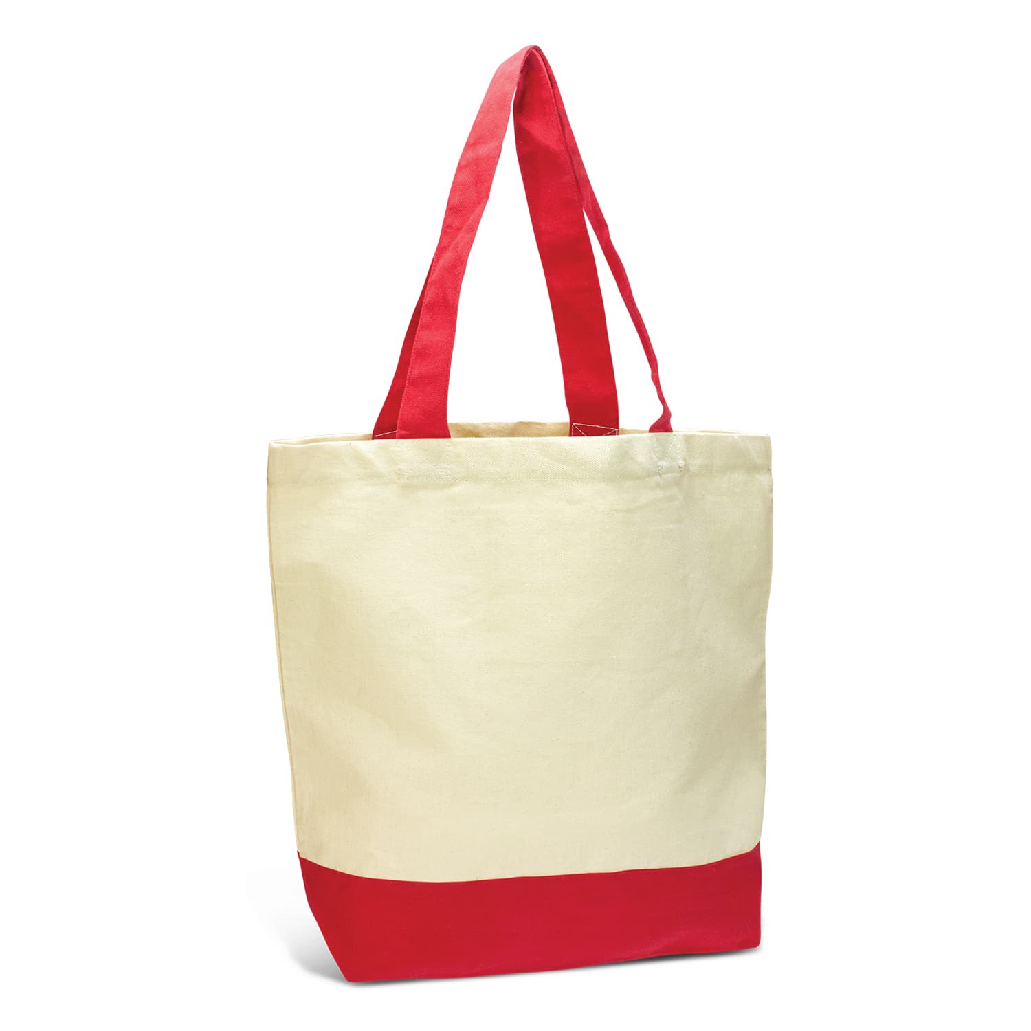 Canvas Tote Bag with Coloured Panels - Modern Promotions