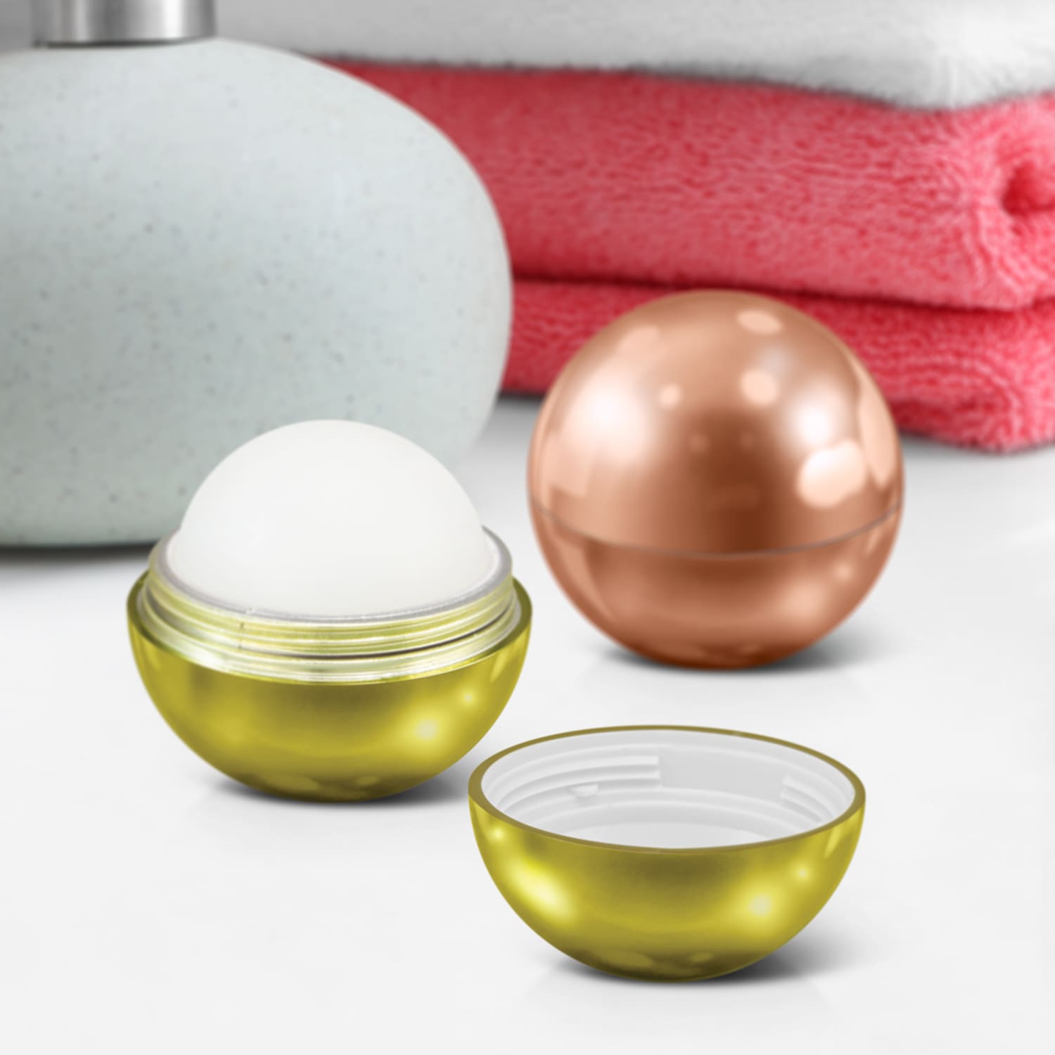 Metallic Lip Balm Ball