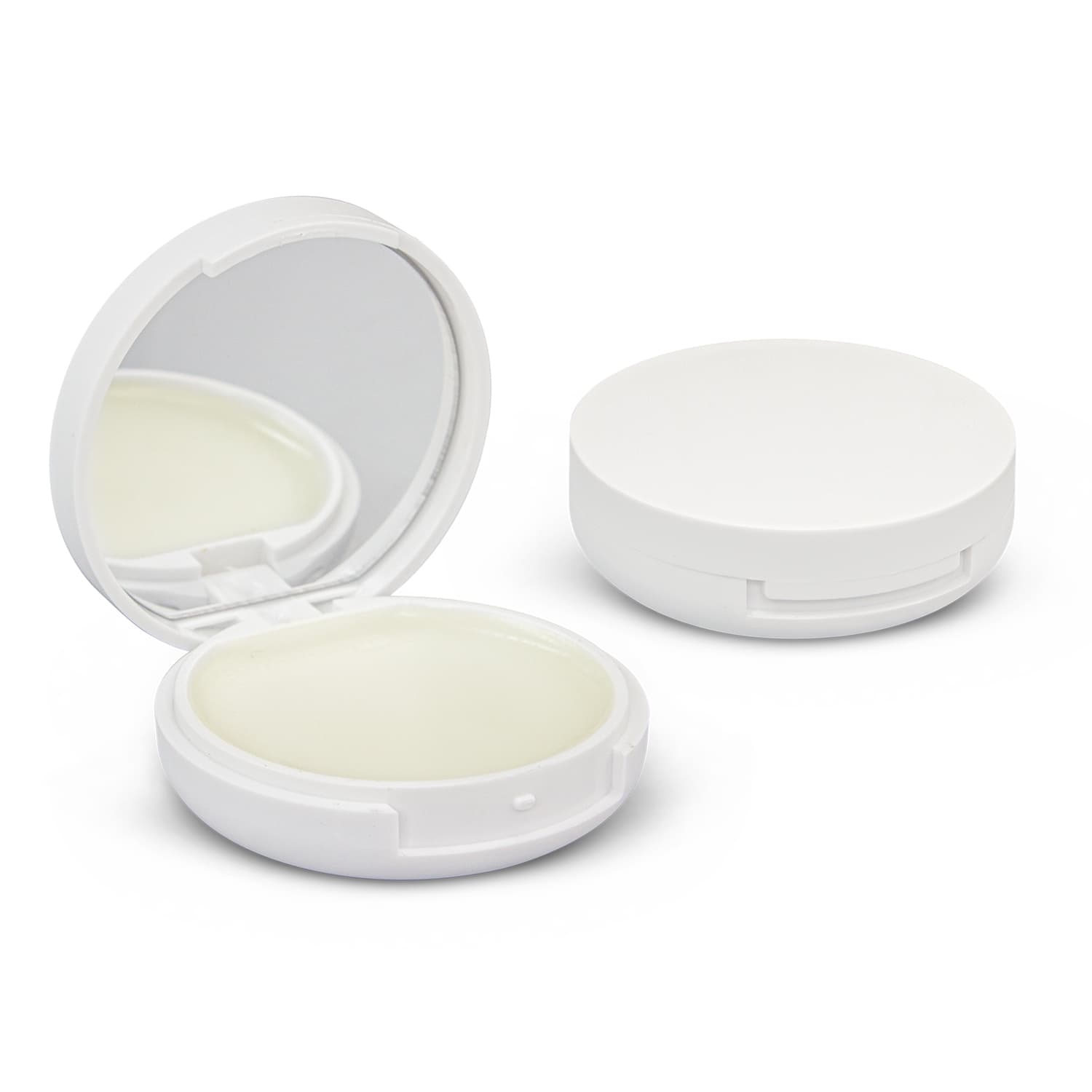 Compact Mirror and Lip Balm - 116905 Image White