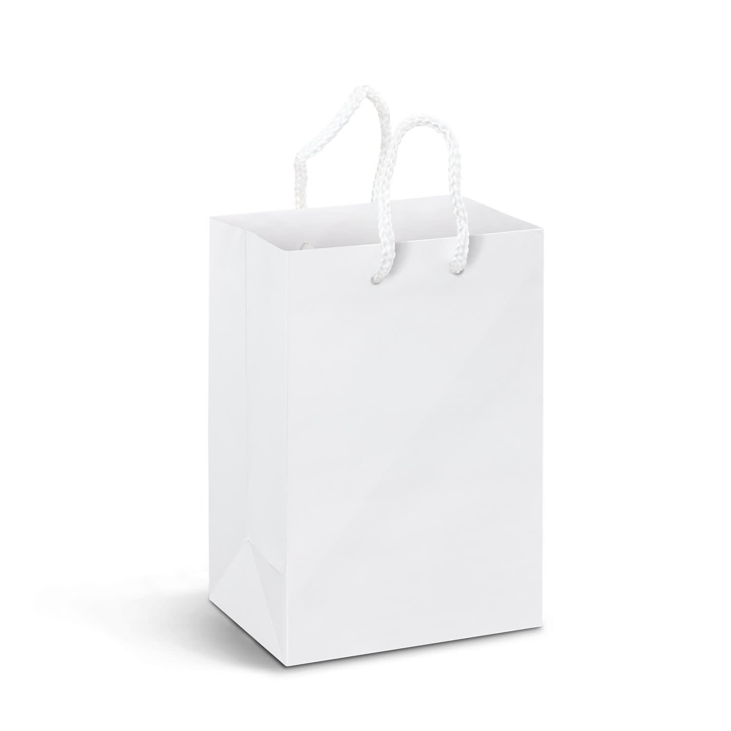 Small Laminated Paper Carry Bag - Full Colour - 116934 Image White