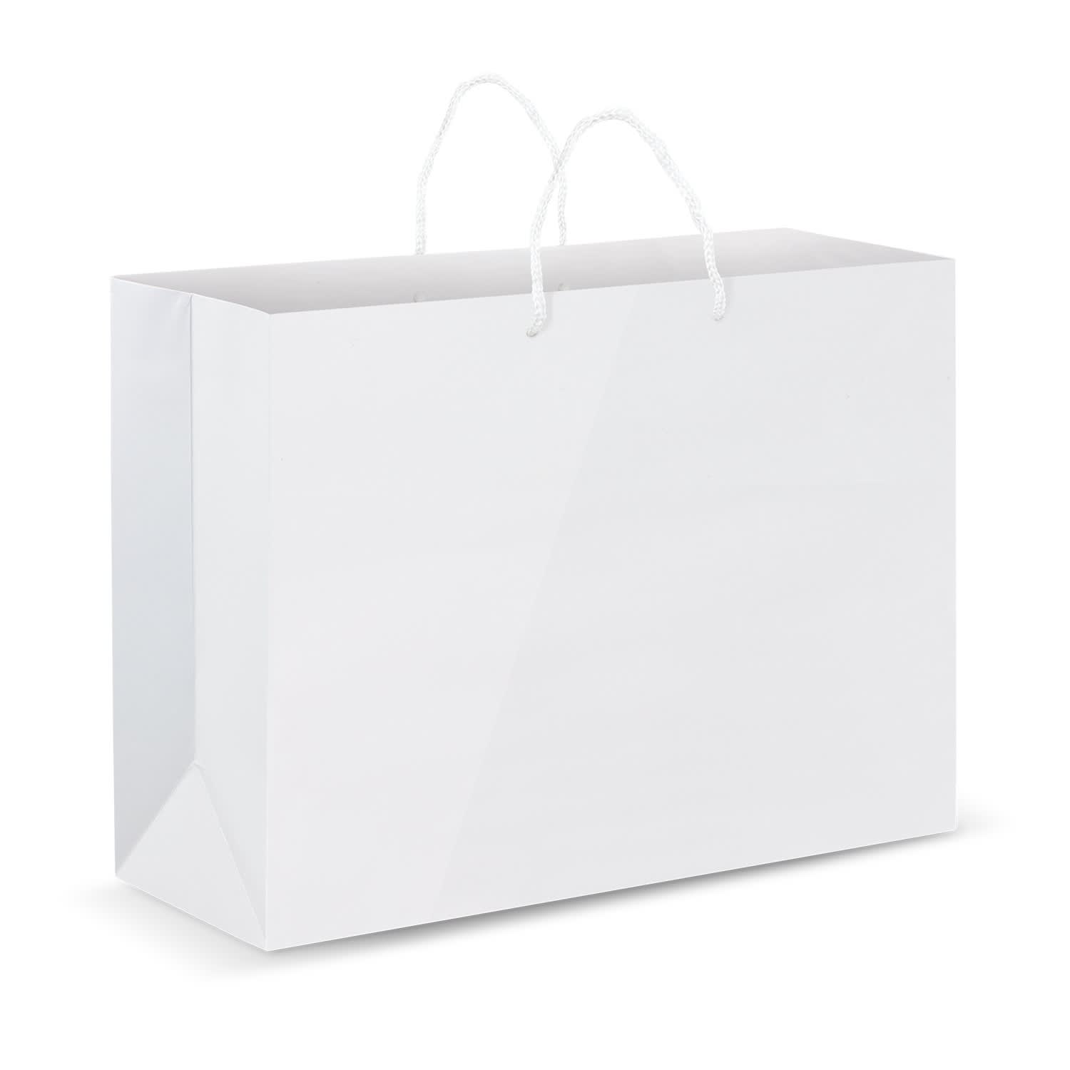 Extra Large Laminated Paper Carry Bag - Full Colour - 116938 Image White