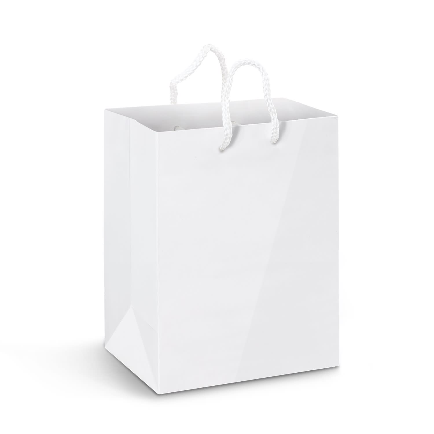 Large Laminated Paper Carry Bag - Full Colour - 116941 Image White