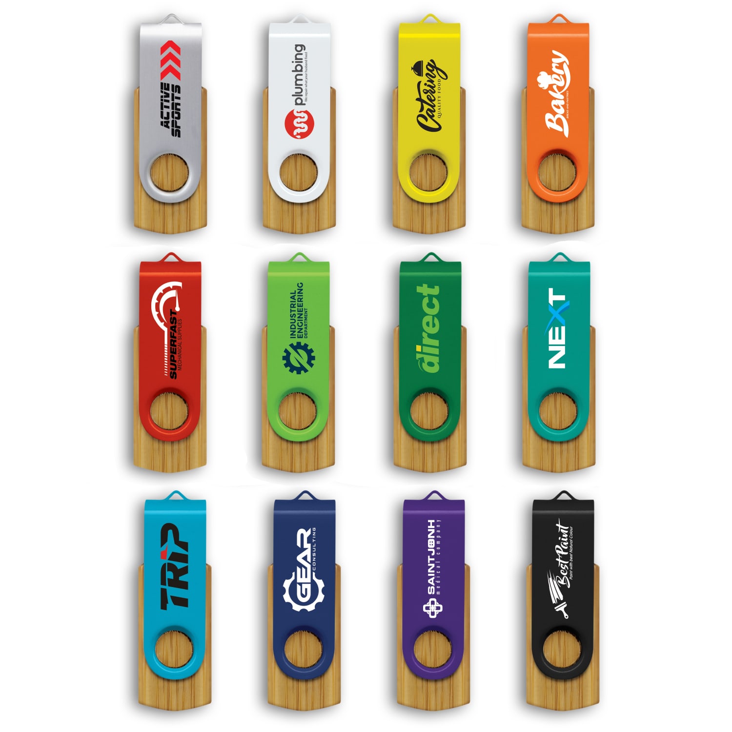 Helix 4GB Bamboo Flash Drive - 117042 Image