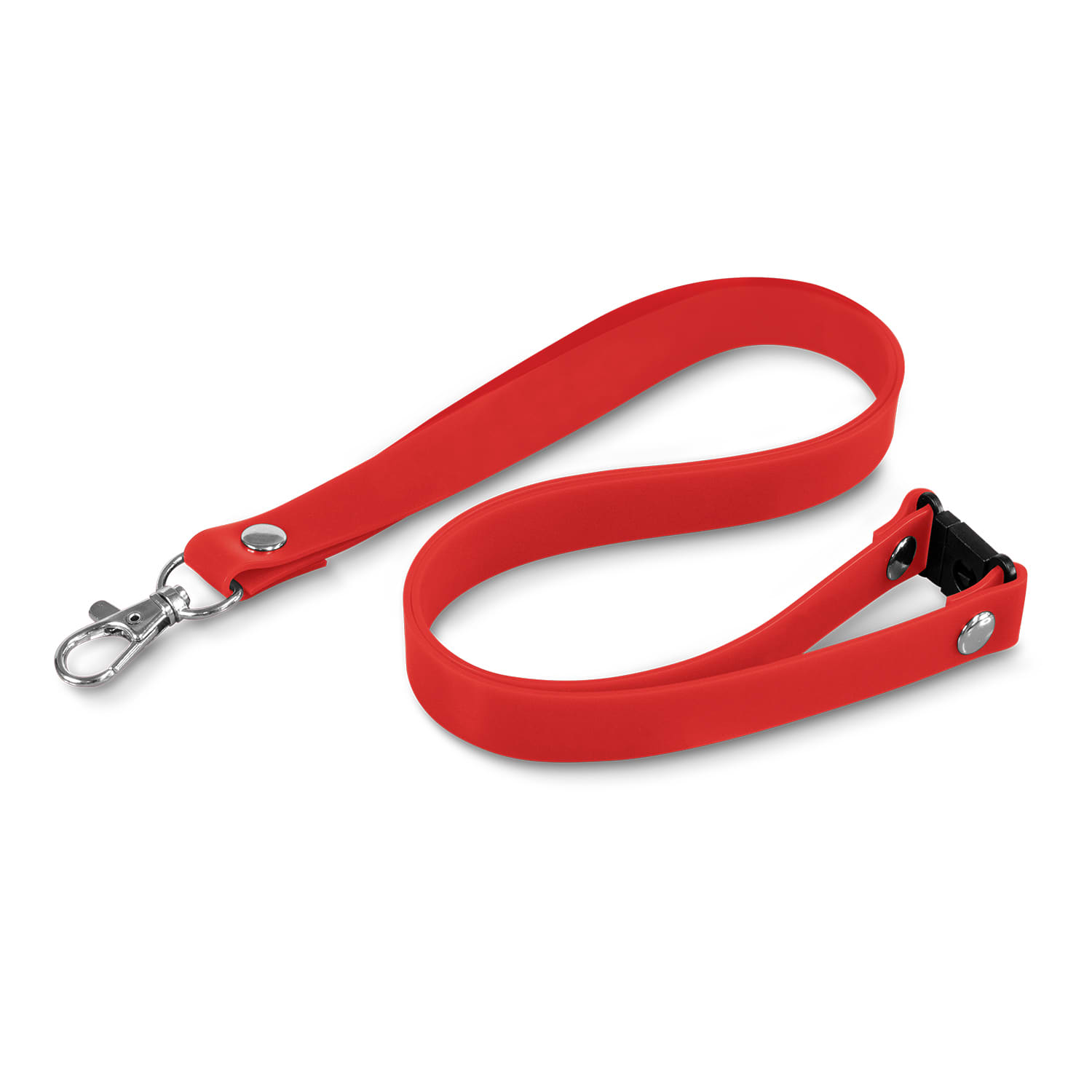 Silicone Lanyard - 117053 Image Red