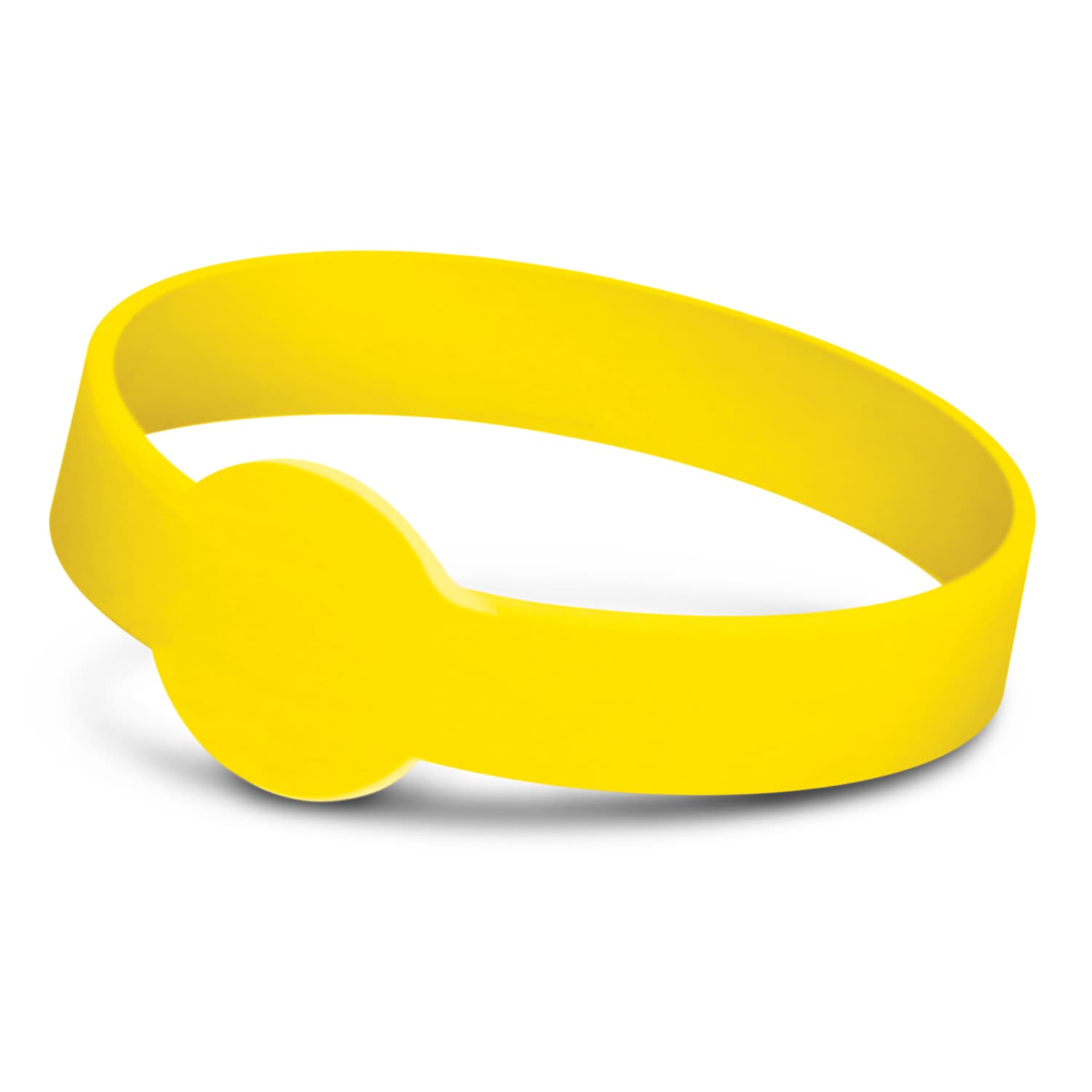 Xtra Silicone Wrist Band - Debossed - 117055 Image Yellow
