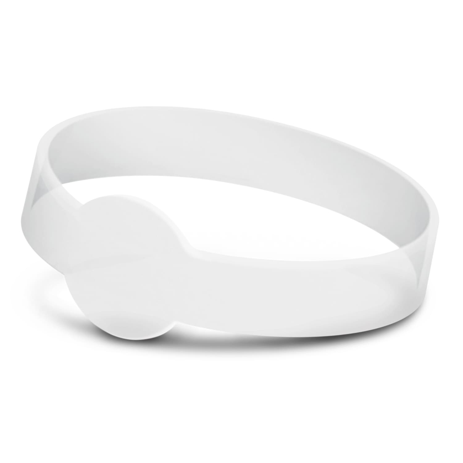 Xtra Silicone Wrist Band - Embossed - 117056 Image Clear