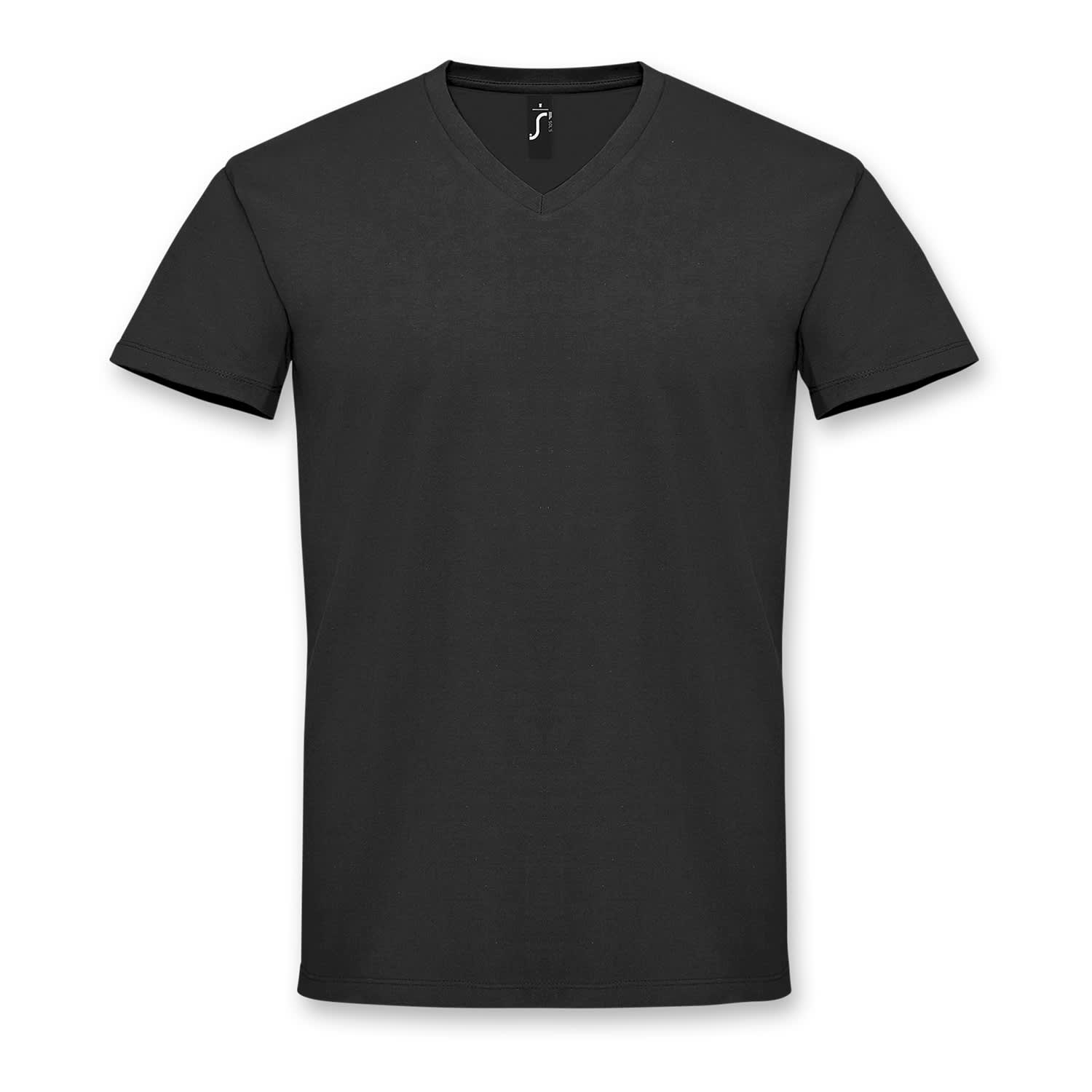SOLS Imperial Mens V Neck T-Shirt - 118082 Image Deep Black