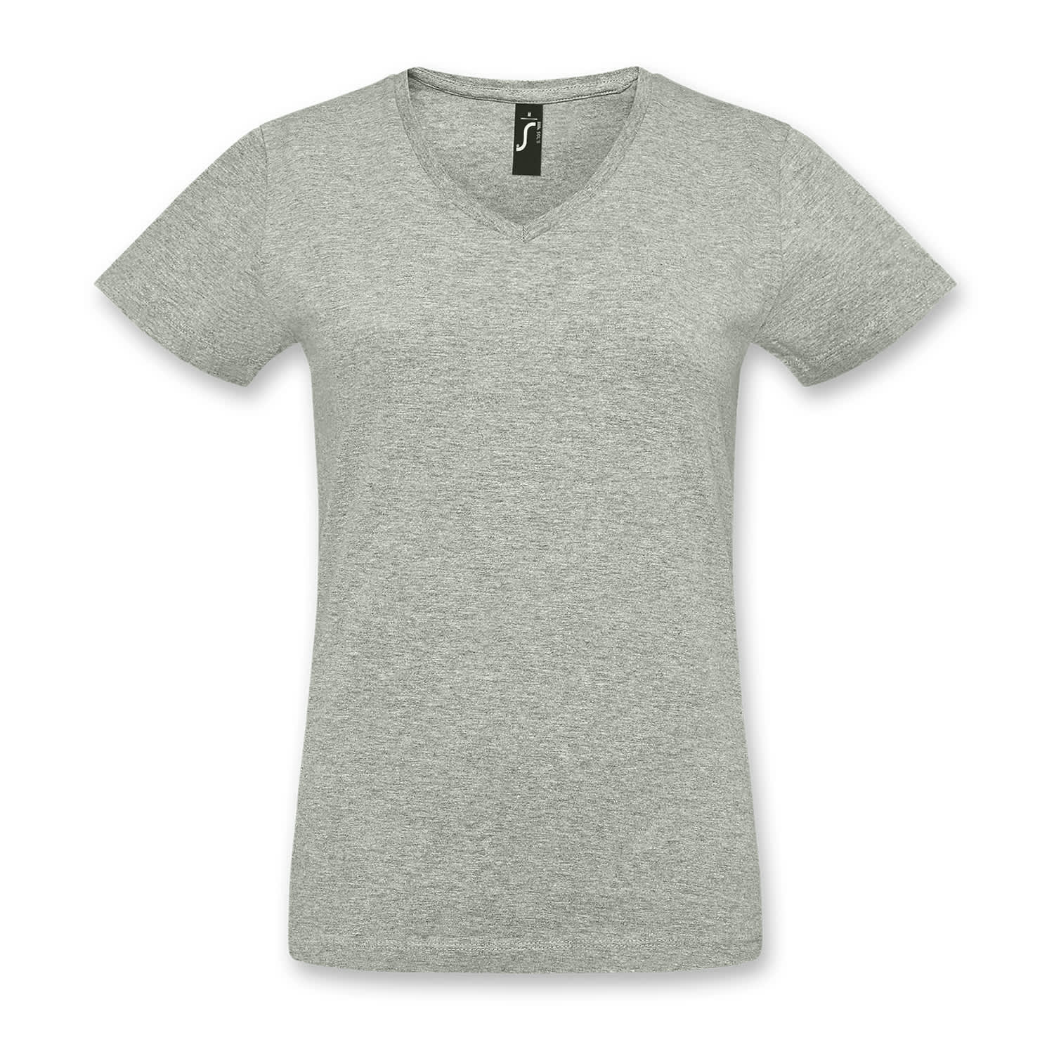 SOLS Imperial Womens V Neck T-Shirt - 118083 Image Grey Melange