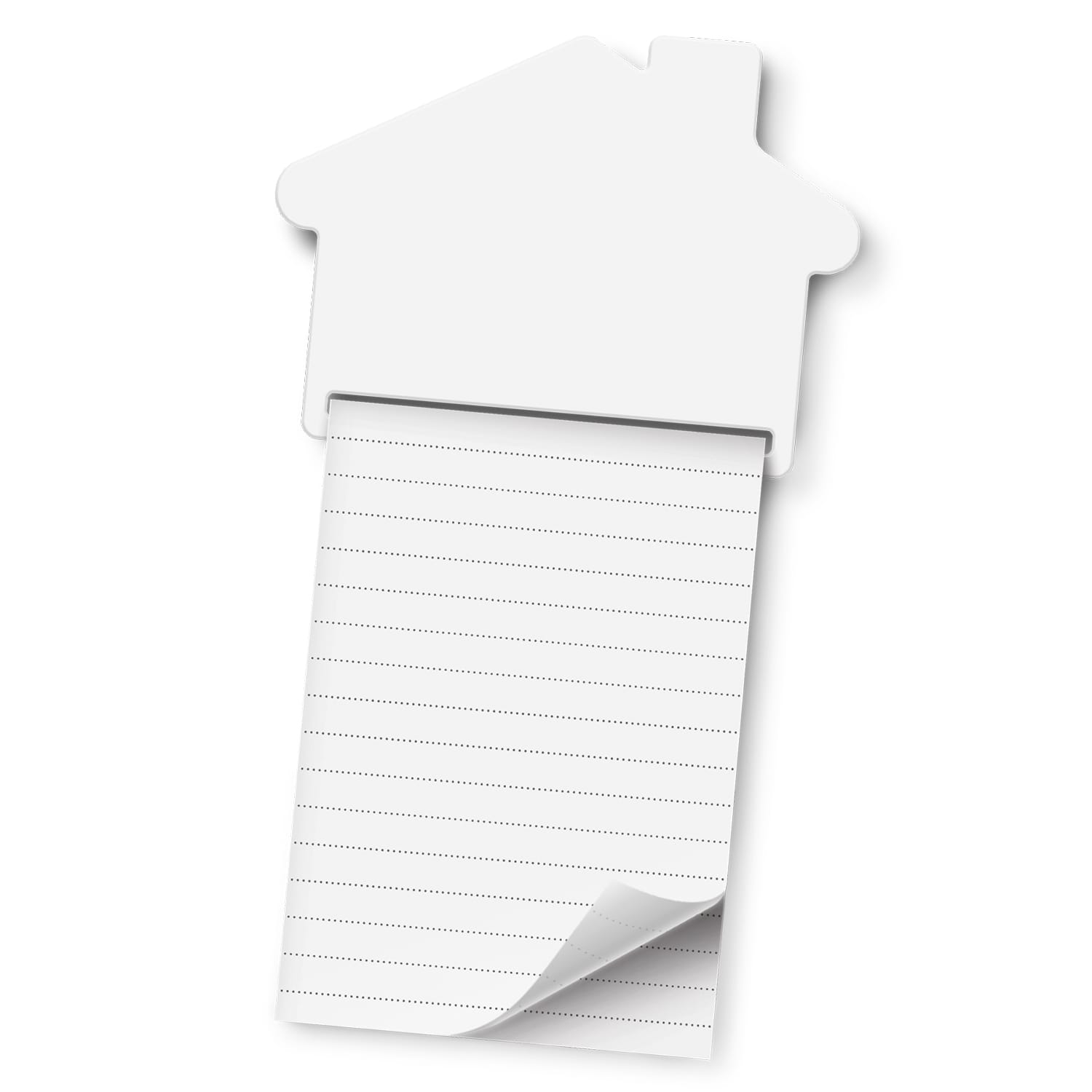 Magnetic House Memo Pad - A7 - 118489 Image White