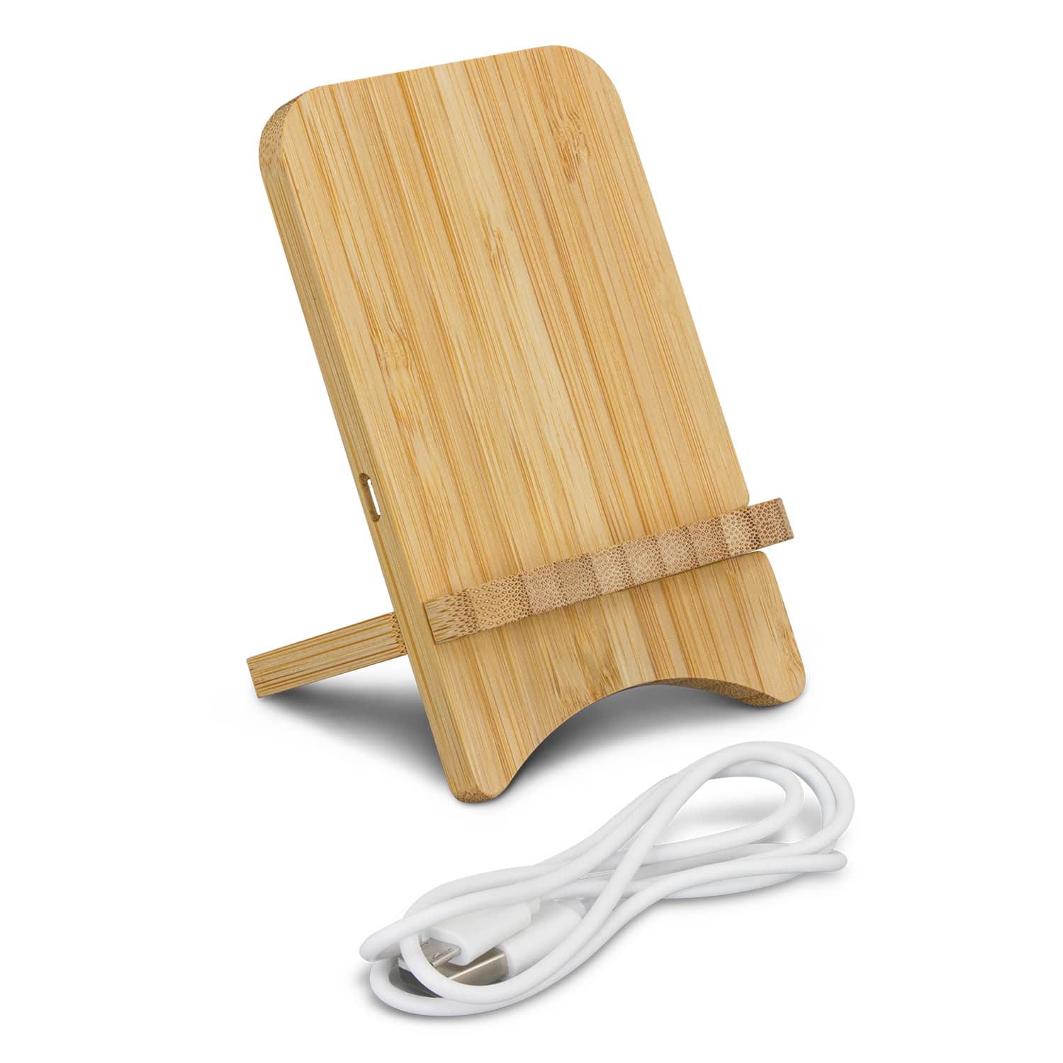 Bamboo Wireless Charging Stand - 118495 Image Natural