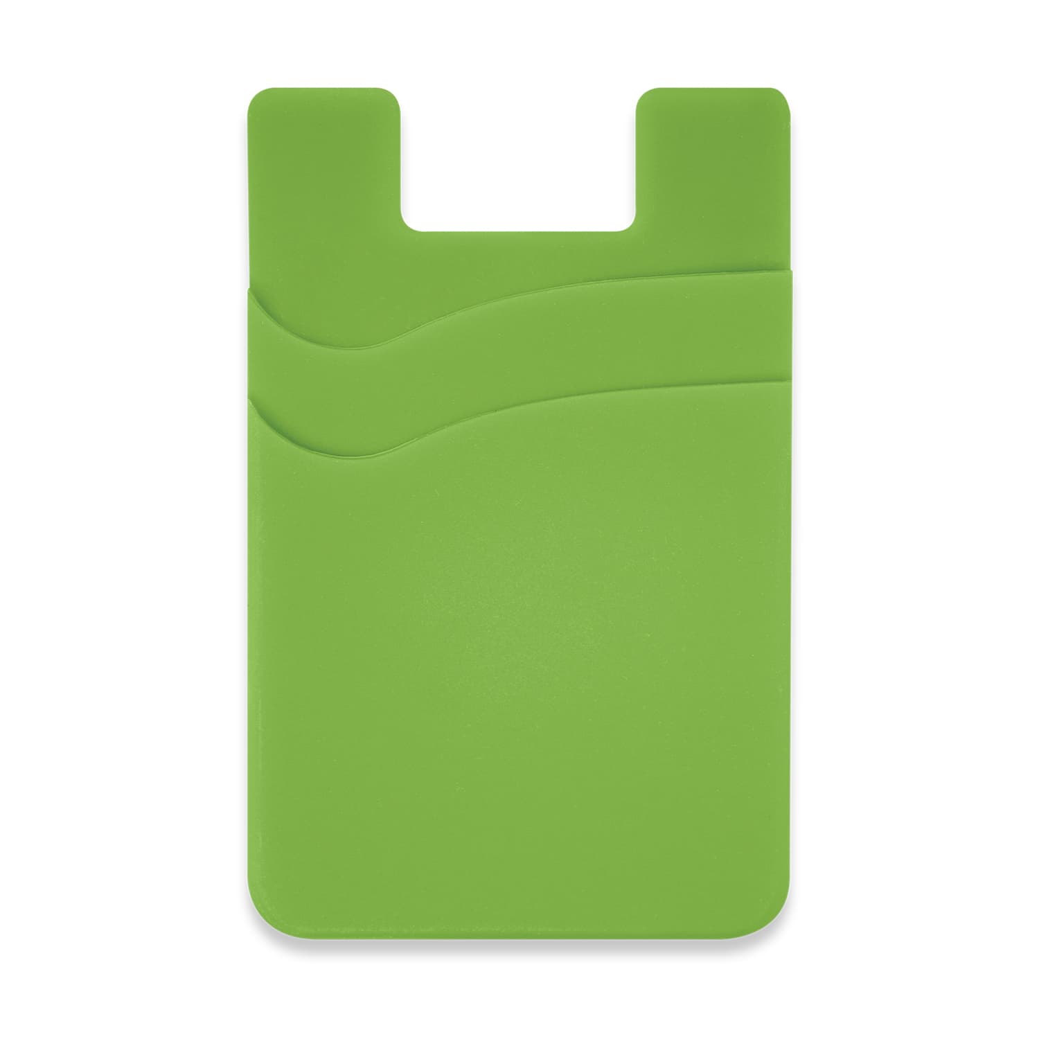Dual Silicone Phone Wallet - 118530 Image Bright Green