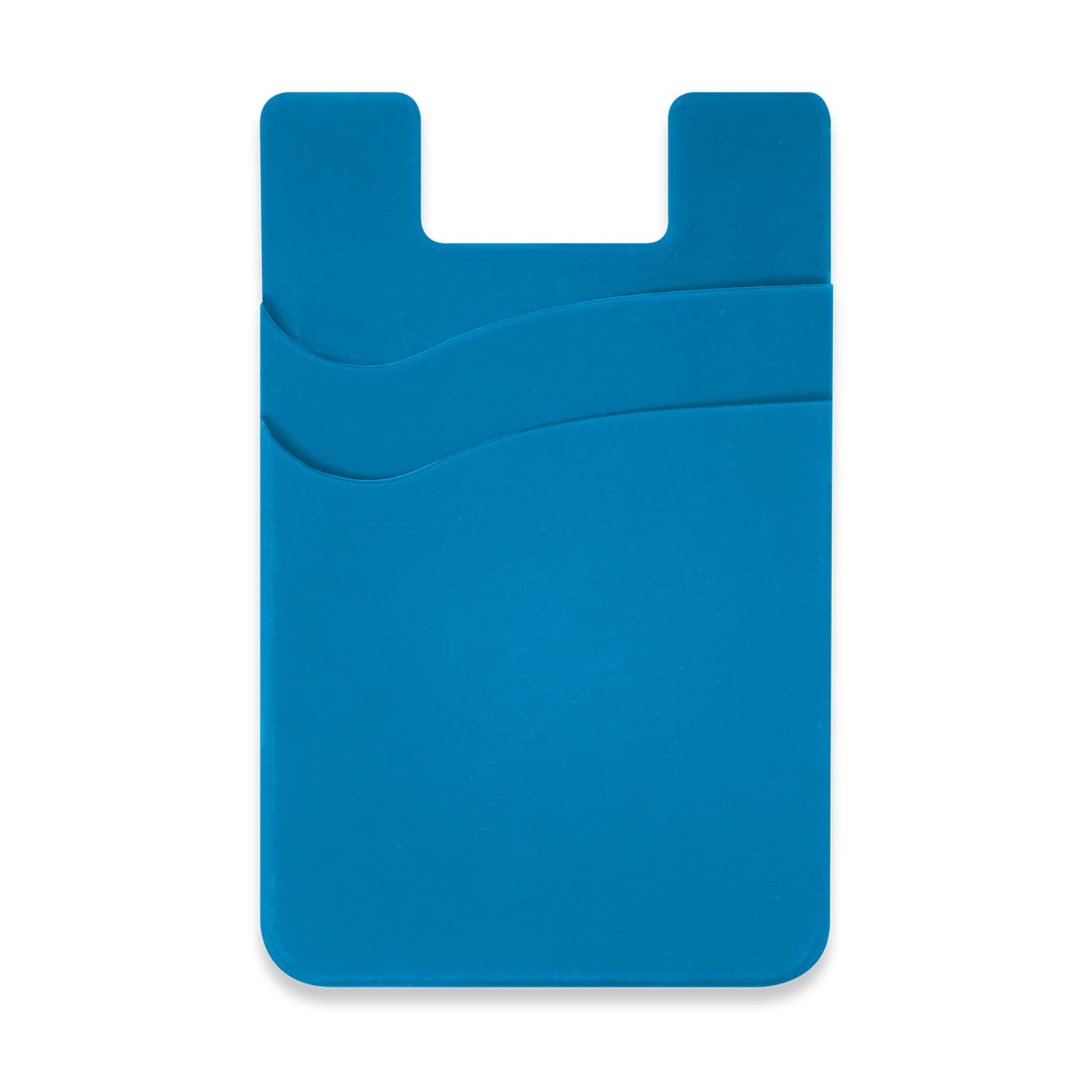 Dual Silicone Phone Wallet - 118530 Image Light Blue