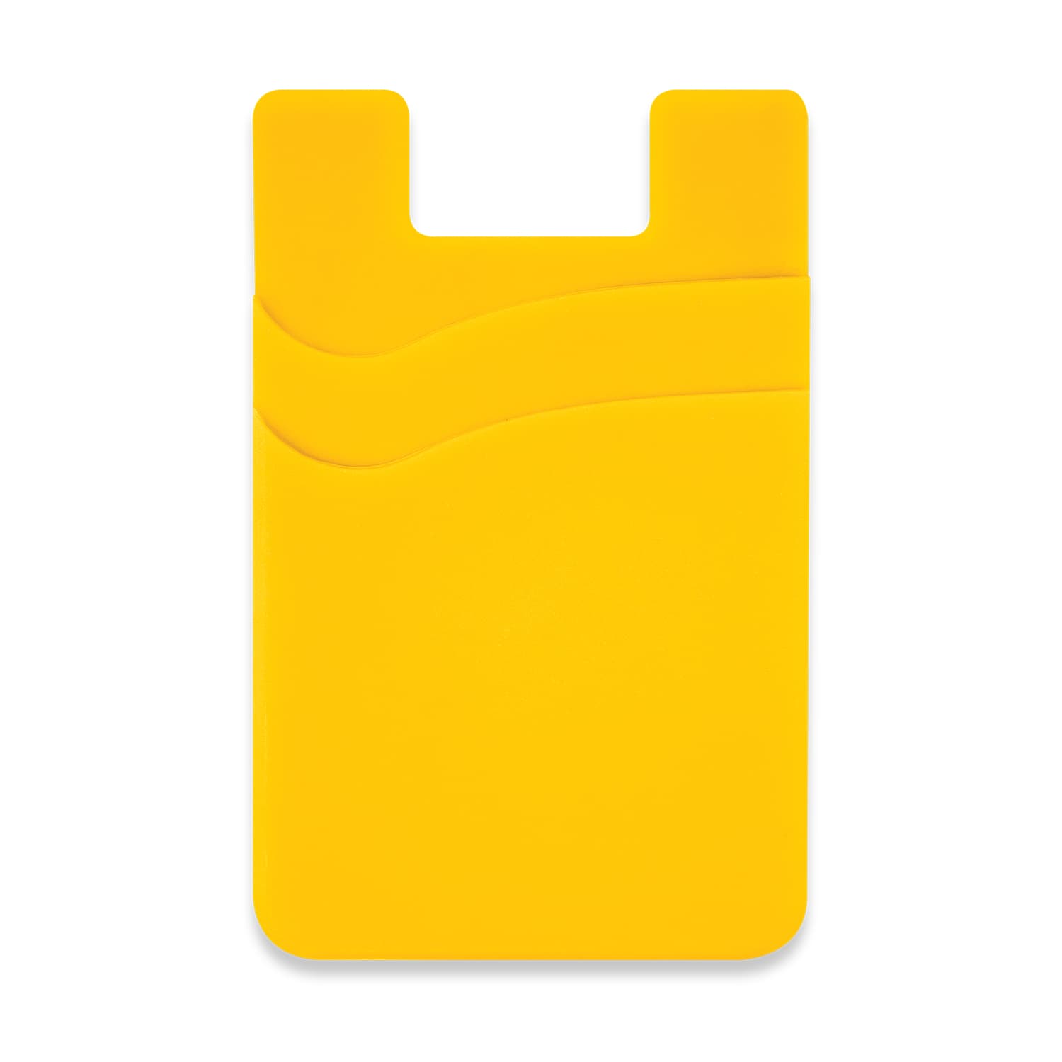 Dual Silicone Phone Wallet - Full Colour - 118674 Image Yellow