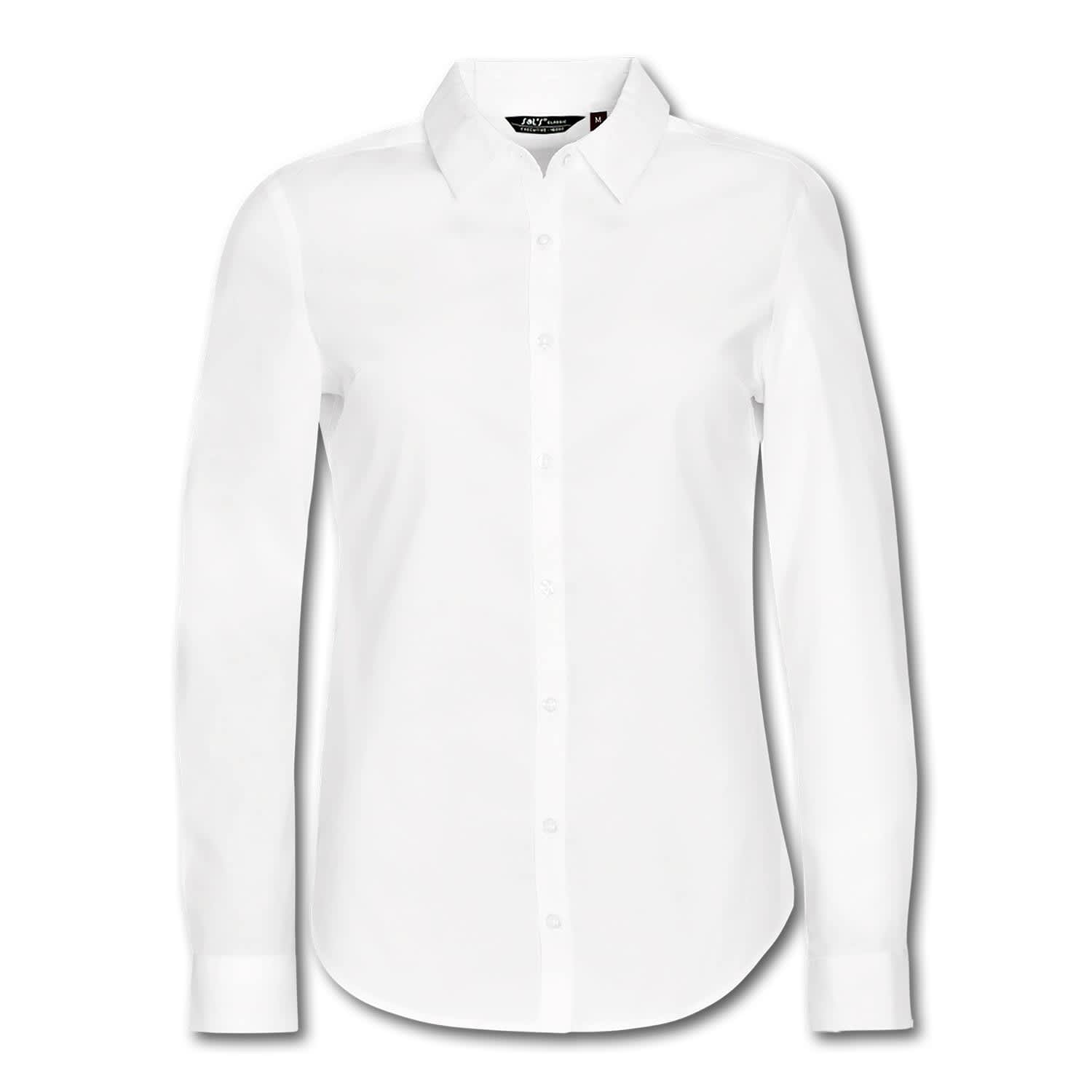 SOLS Blake Women's Long Sleeve Shirt - 120015 Image White