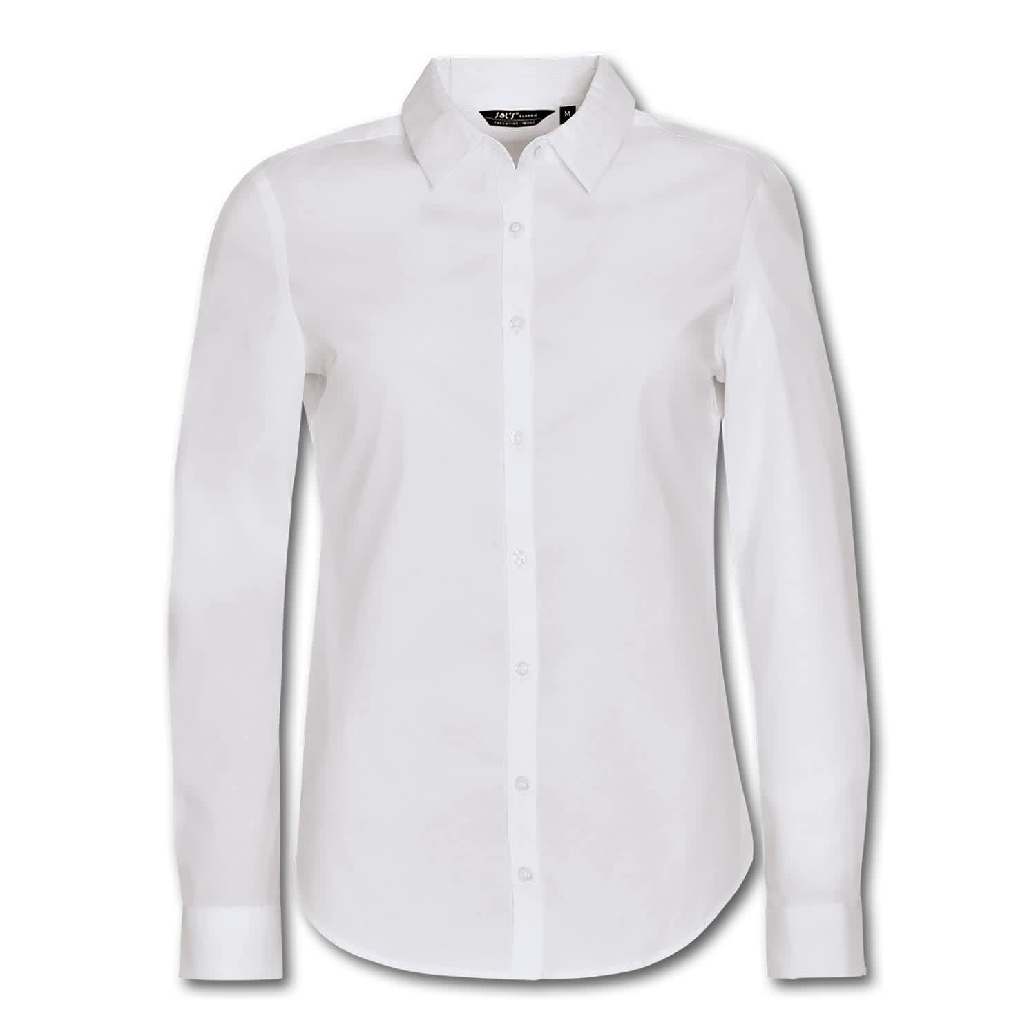 SOLS Blake Women's Long Sleeve Shirt - 120015 Image Pearl