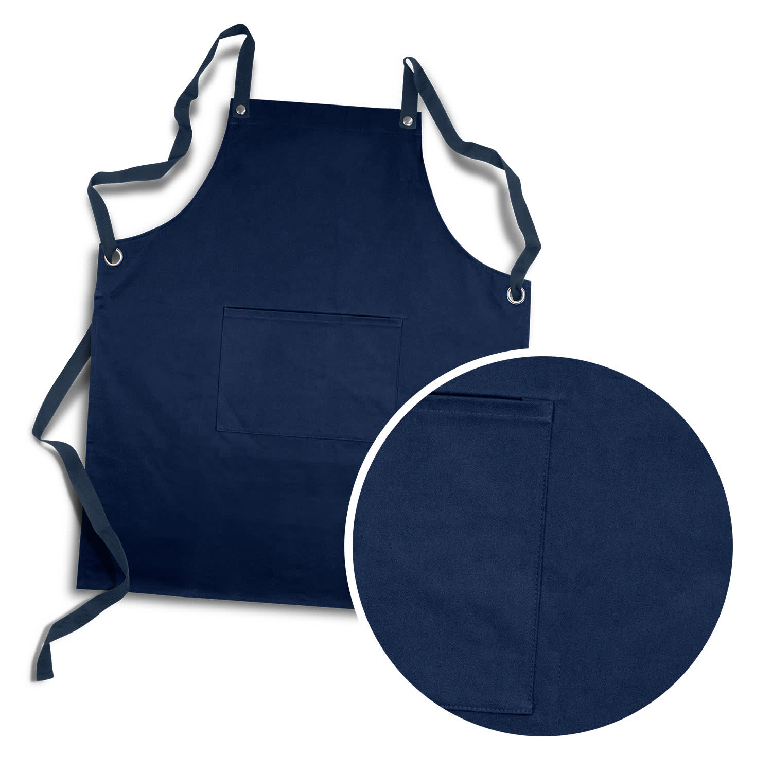 Cuisine Bib Apron - Mix and Match - 120089 Image Navy