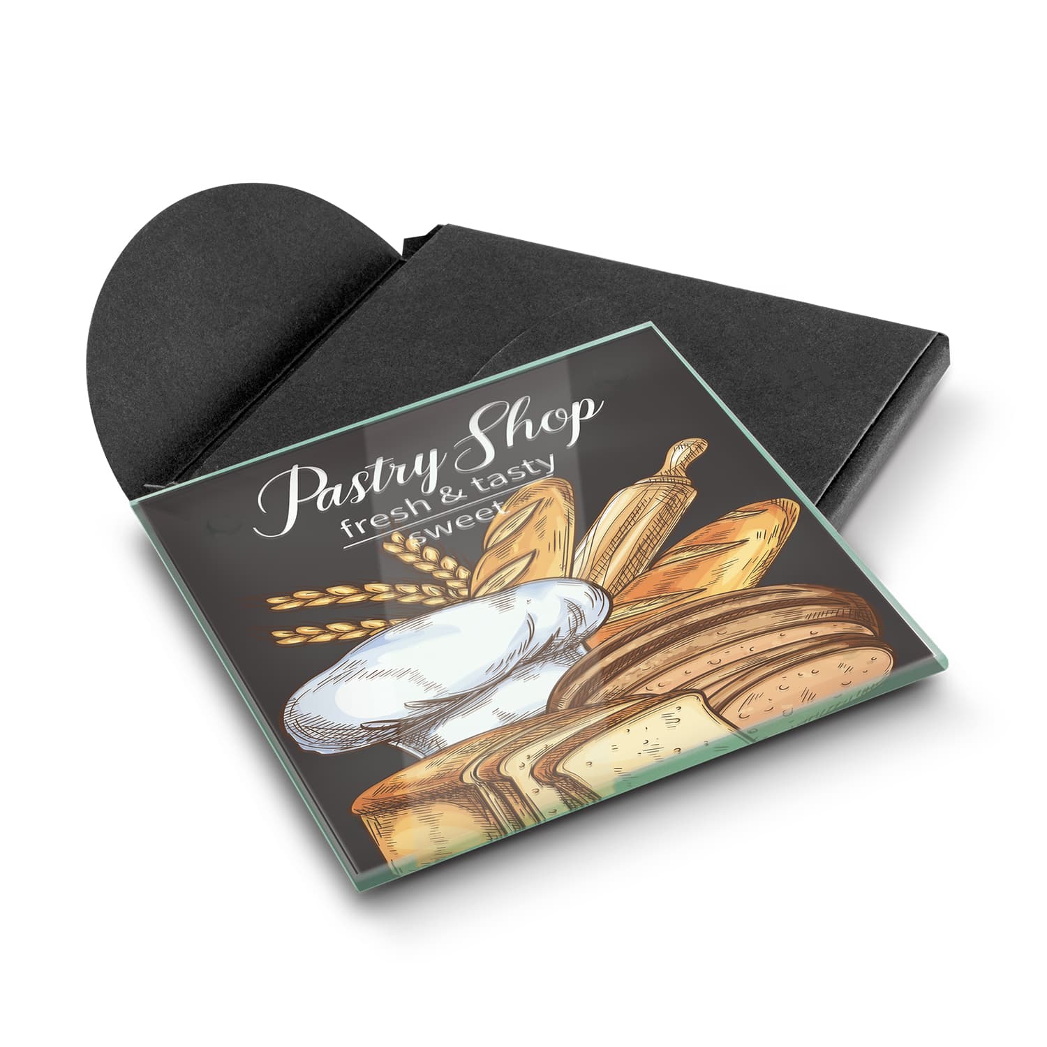 Venice Single Glass Coaster Square - Full Colour | Custom Coasters NZ | Custom Printed Coasters NZ