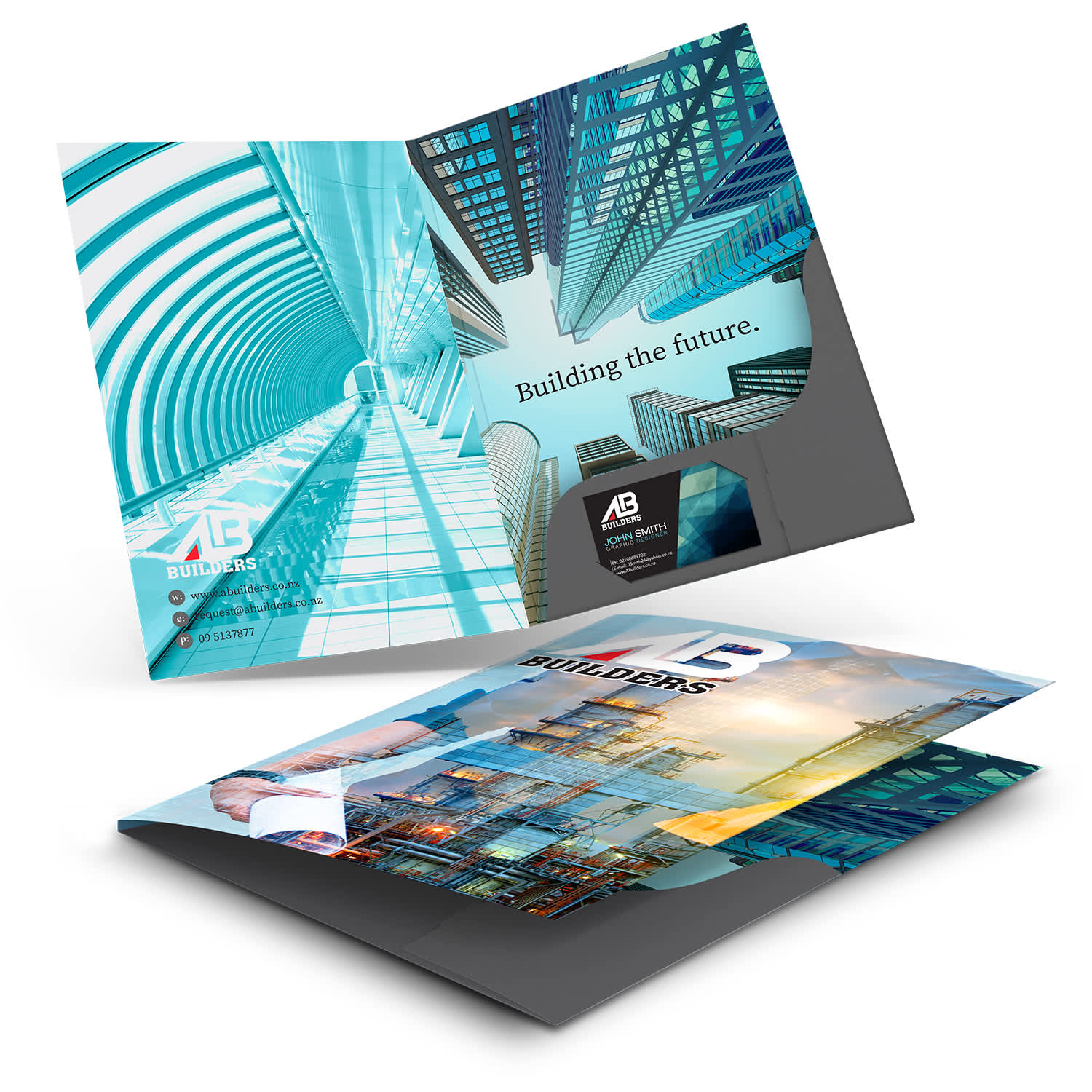 A4 Presentation Folder with Spine | Branded Folder | Printed Folder NZ | Trends Collection | Withers & Co