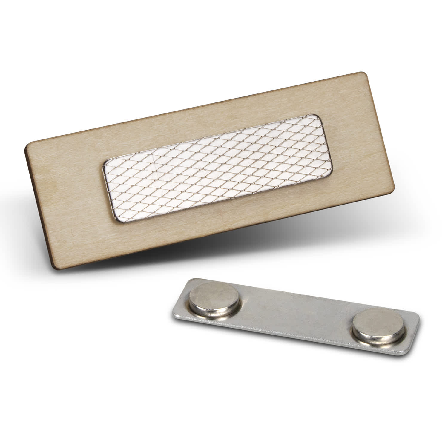 Magnetic Wooden Badge - 120582 Image