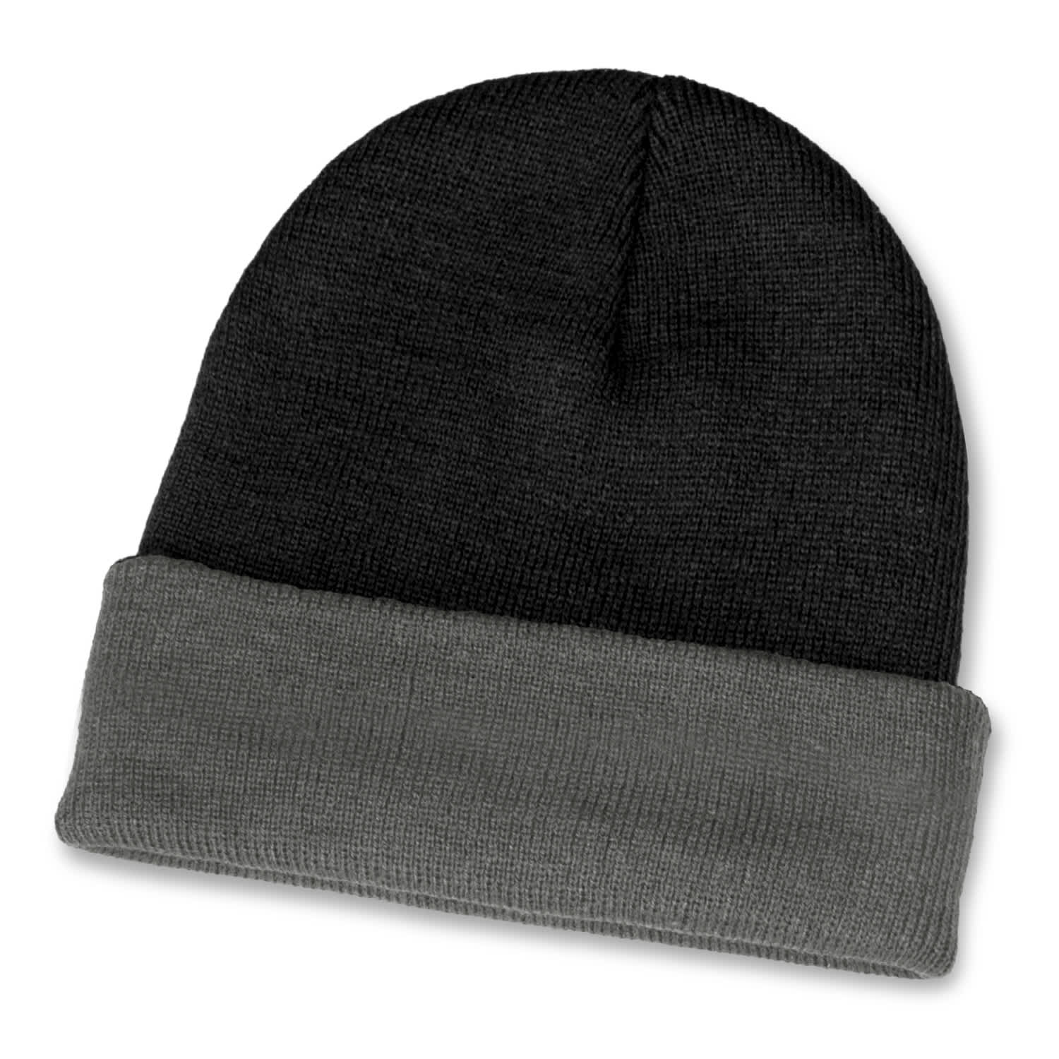 Everest Two Toned Beanie - 120666 Image Black/Grey