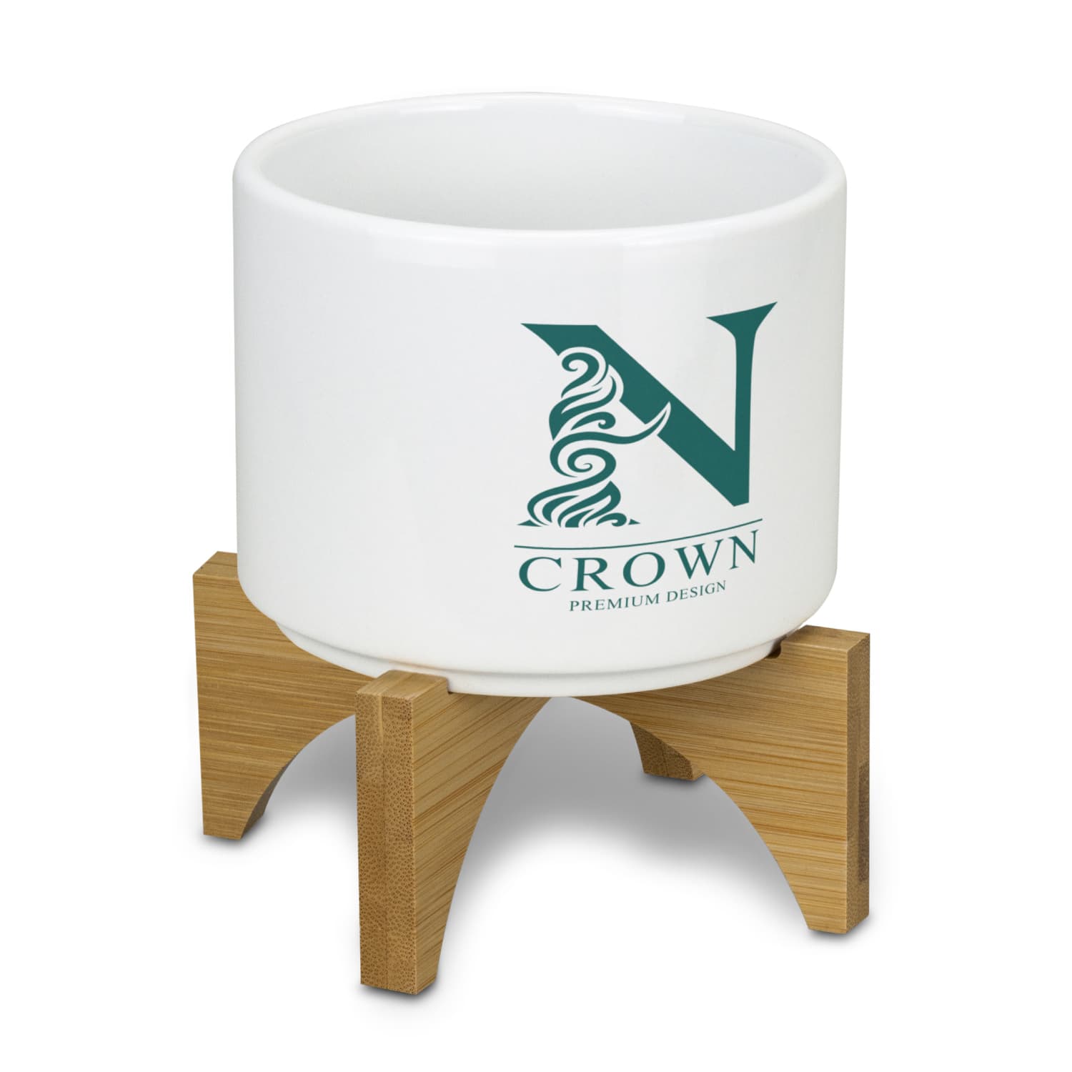 Planter with Bamboo Base - image 1
