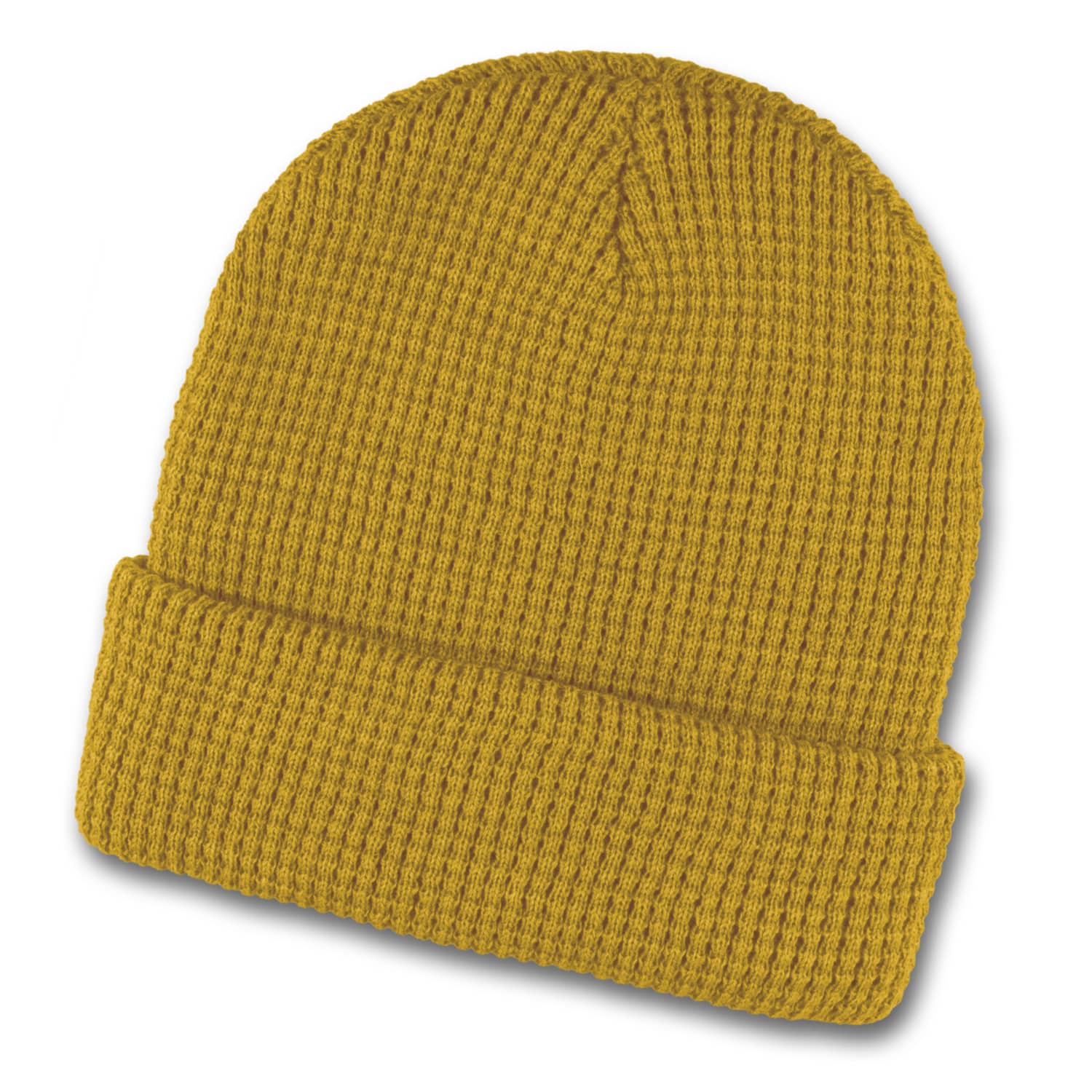 Galway Waffle Beanie - 120949 Image Mustard
