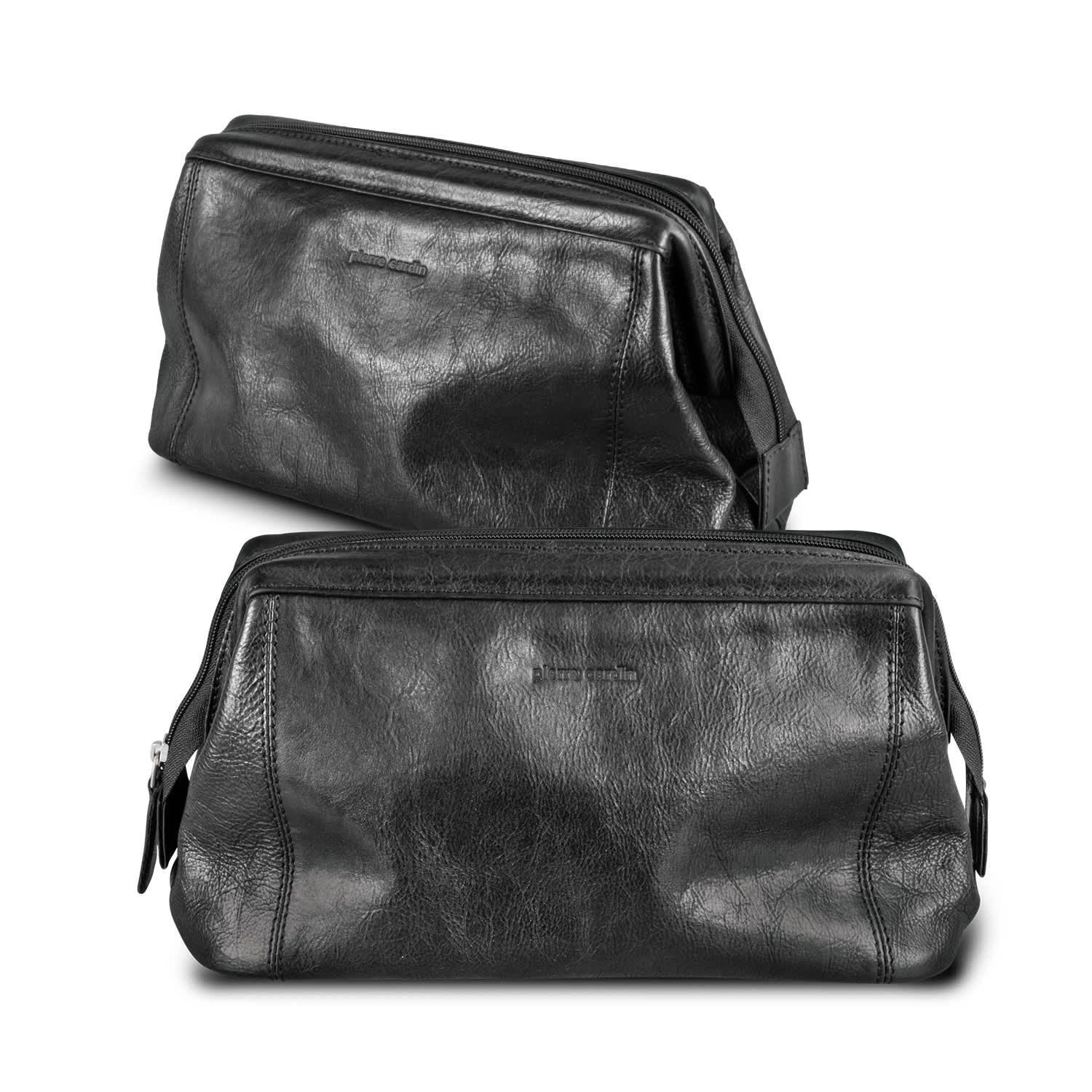 Pierre Cardin Leather Toiletry Bag | Toiletry Bag NZ | Custom Merchandise