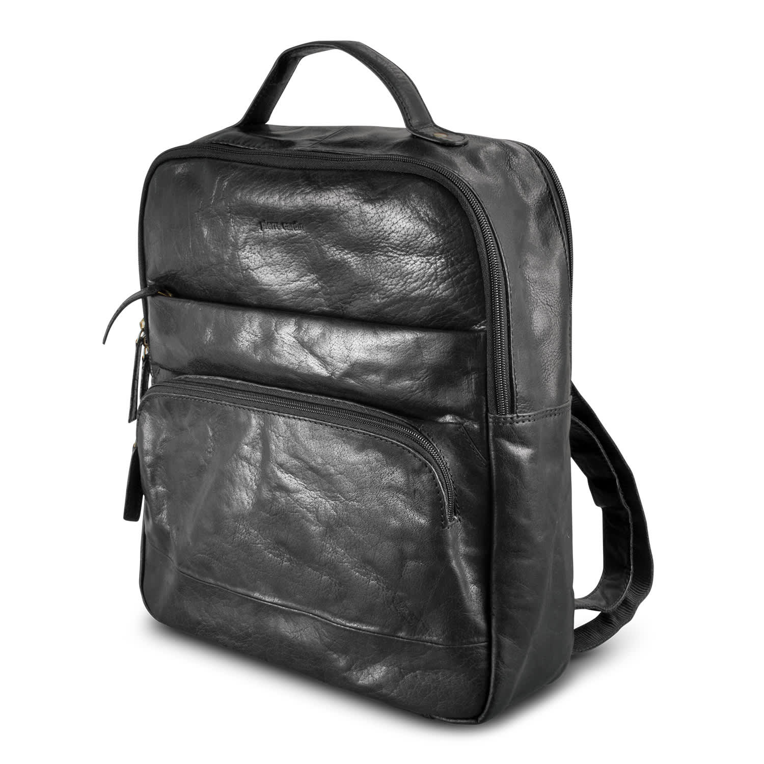 Pierre Cardin Leather Backpack - 121120 Image Black