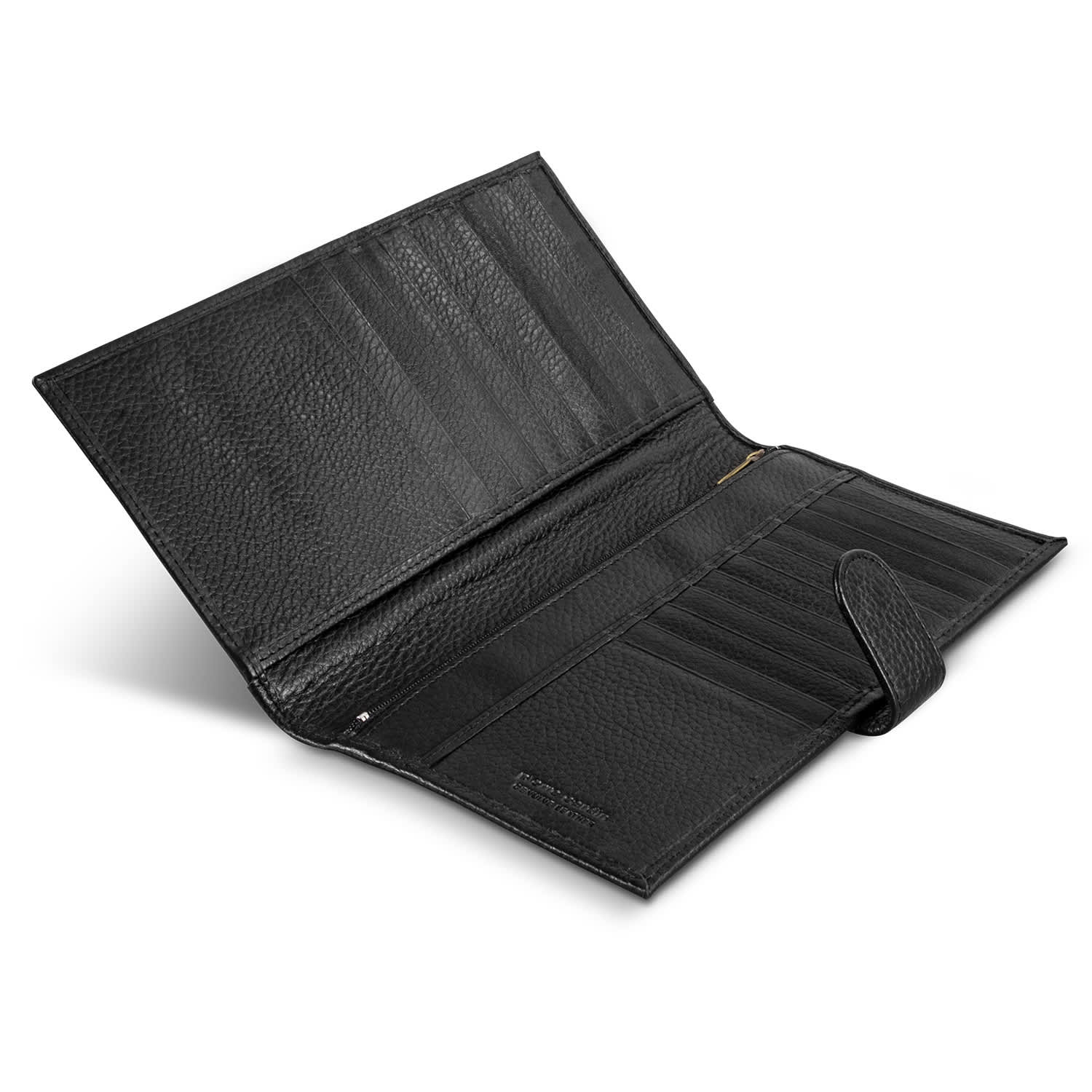 Pierre Cardin Leather Passport Wallet - 121122 Image Black