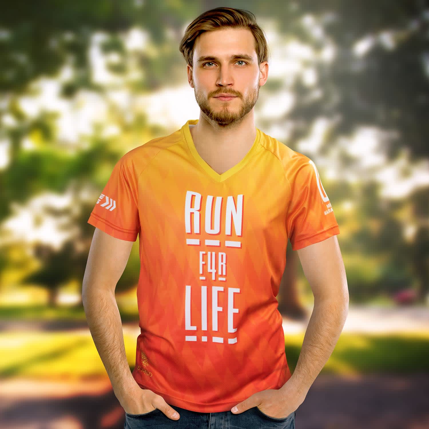 Custom Mens Performance V-Neck T-Shirt - 121160 Image 
