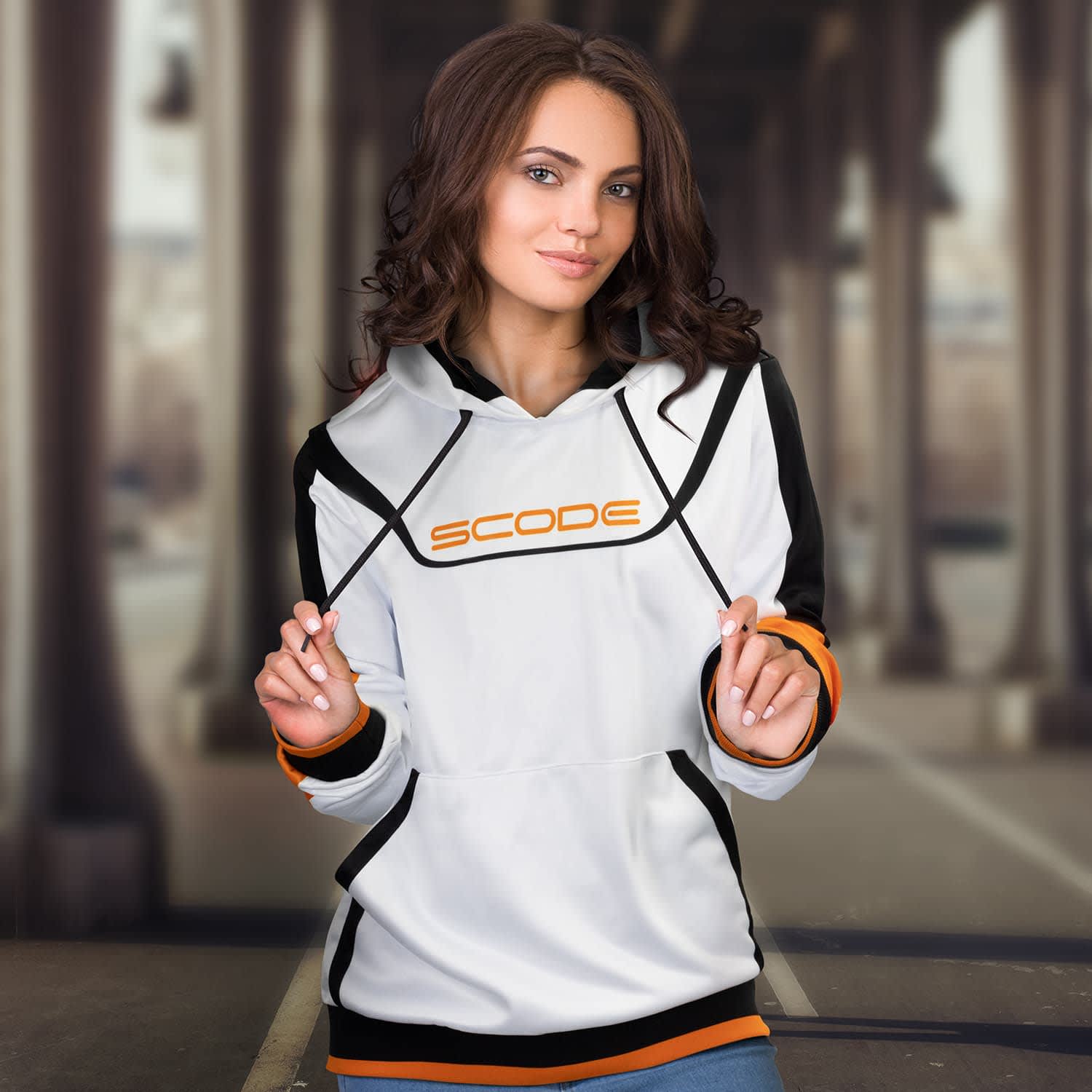 Custom Womens Sports Hoodie - 121184 Image 