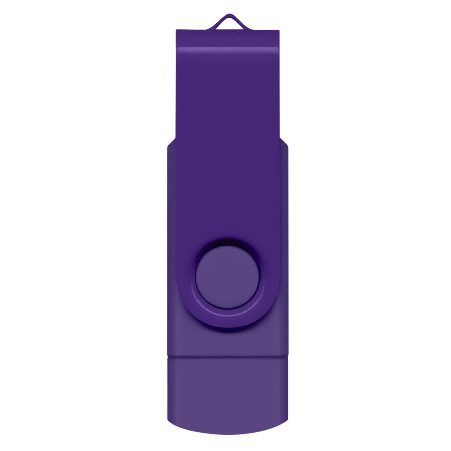 Helix 8GB Dual Flash Drive - 121402 Image Purple