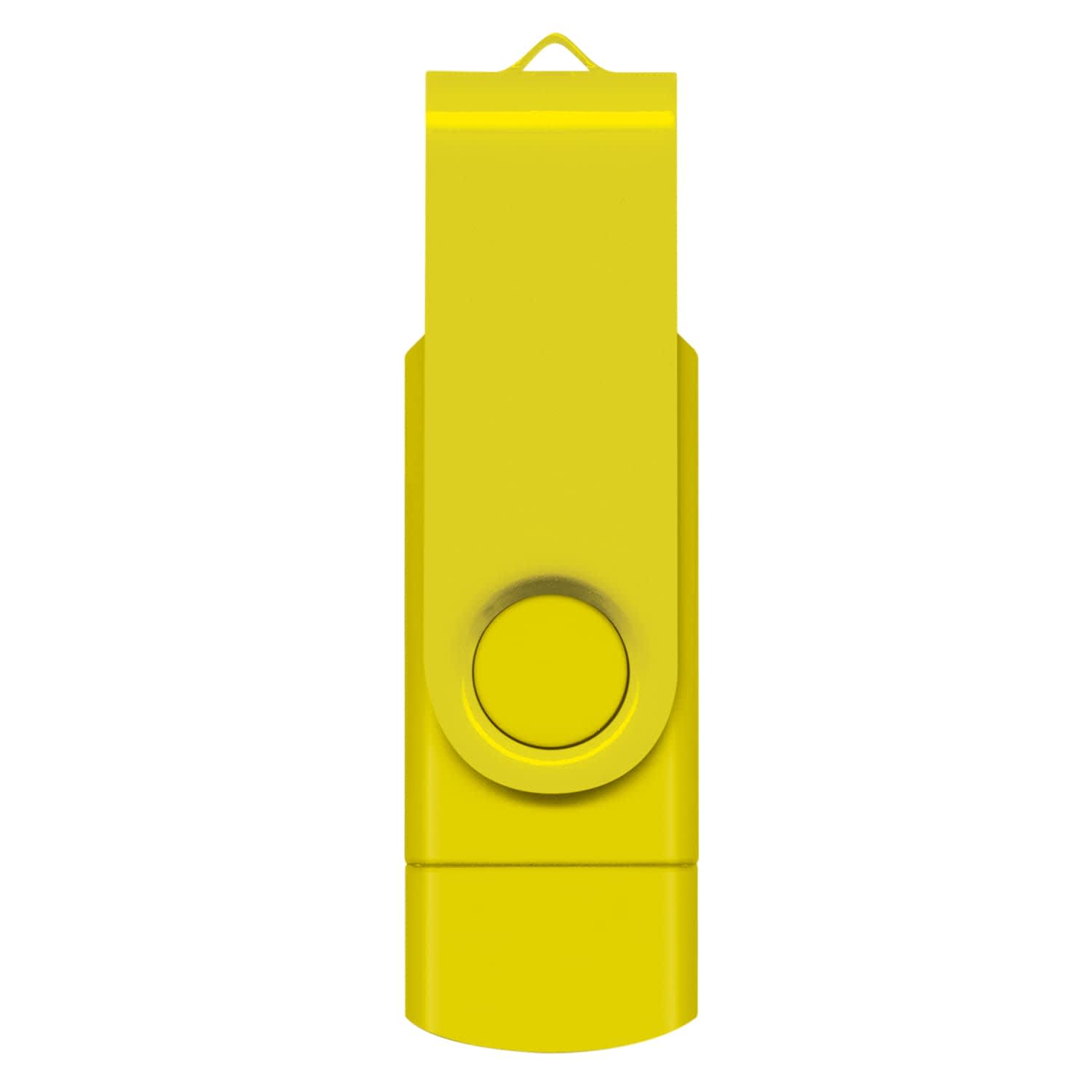 Helix 8GB Dual Flash Drive - 121402 Image Yellow