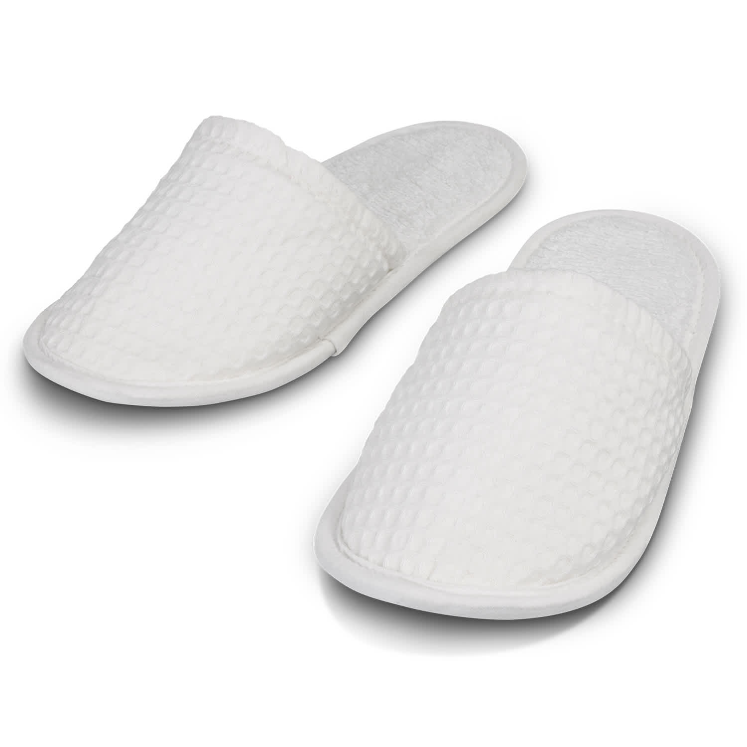 Rochester Waffle Slippers - 121433 Image White