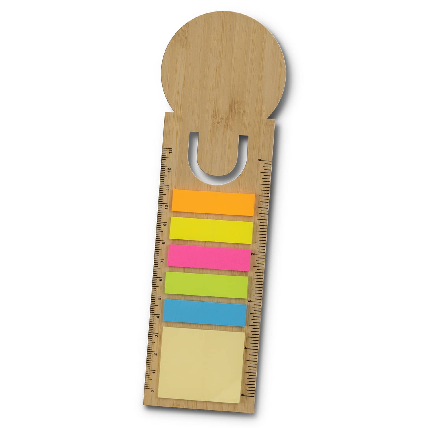 Bamboo Ruler Bookmark - Round - 121725 Image Natural