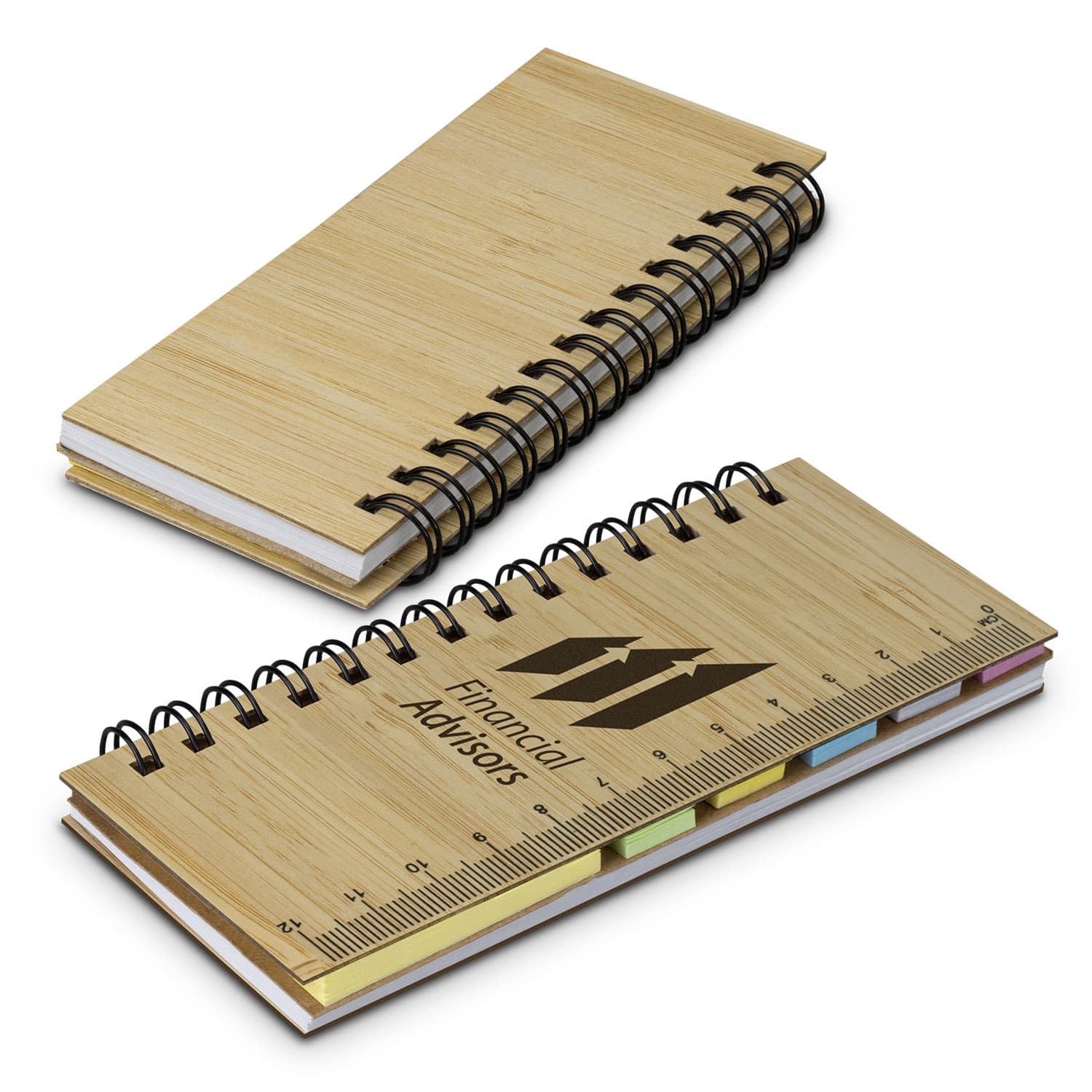 Bamboo Sticky Note Wallet | Notebooks NZ | Custom Merchandise