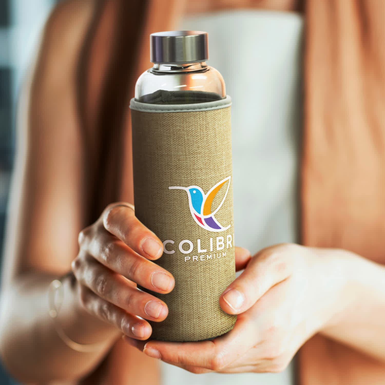 Venus Glass Bottle - Natural Sleeve - 121797 Image