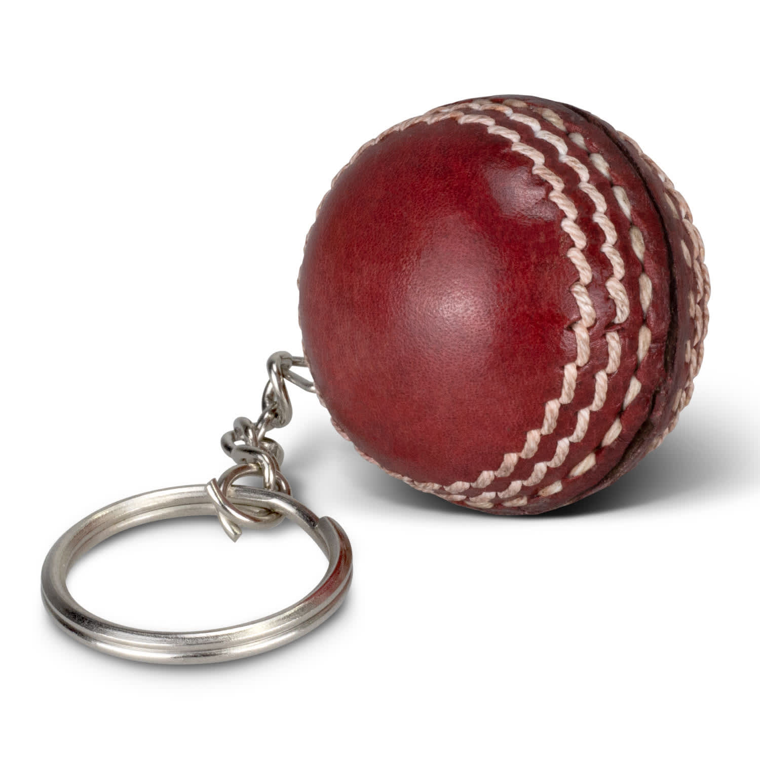 Cricket Ball Key Ring - 121977 Image Red