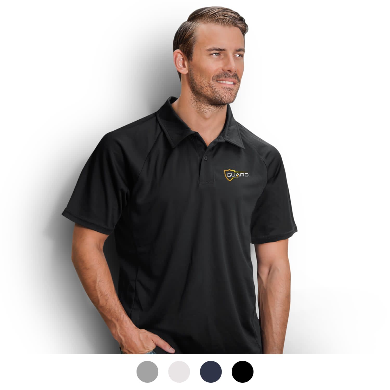 Ace Performance Men's Polo | Custom Colour Polo Shirts | Custom Polyester Polo Shirts | Polo Shirts with Company Logo | Custom Merchandise | Merchandise | Promotional Products NZ | Branded merchandise NZ | Branded Merch | Personalised Merchandise 