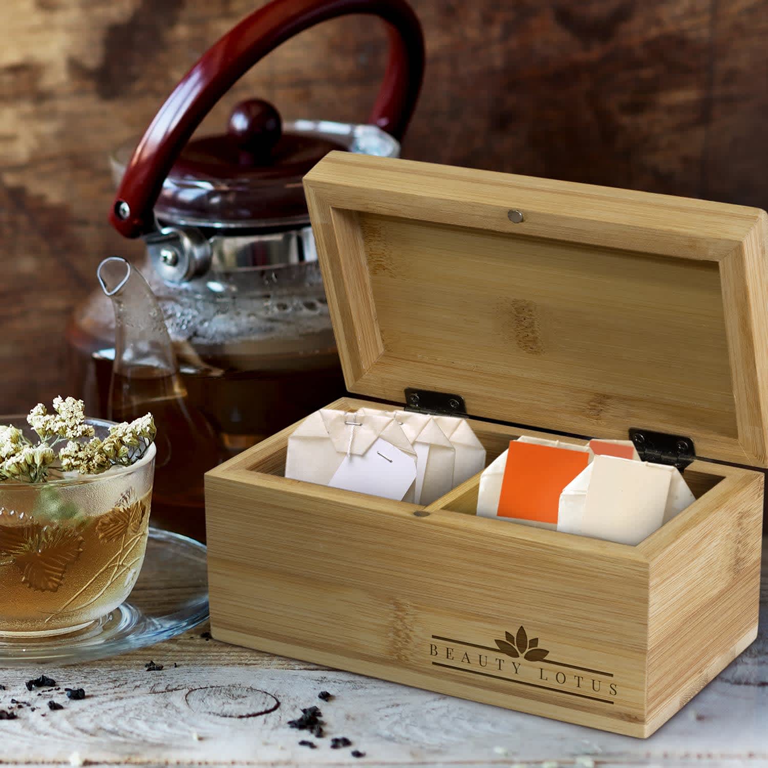 NATURA Bamboo Tea Box - 122277 Image