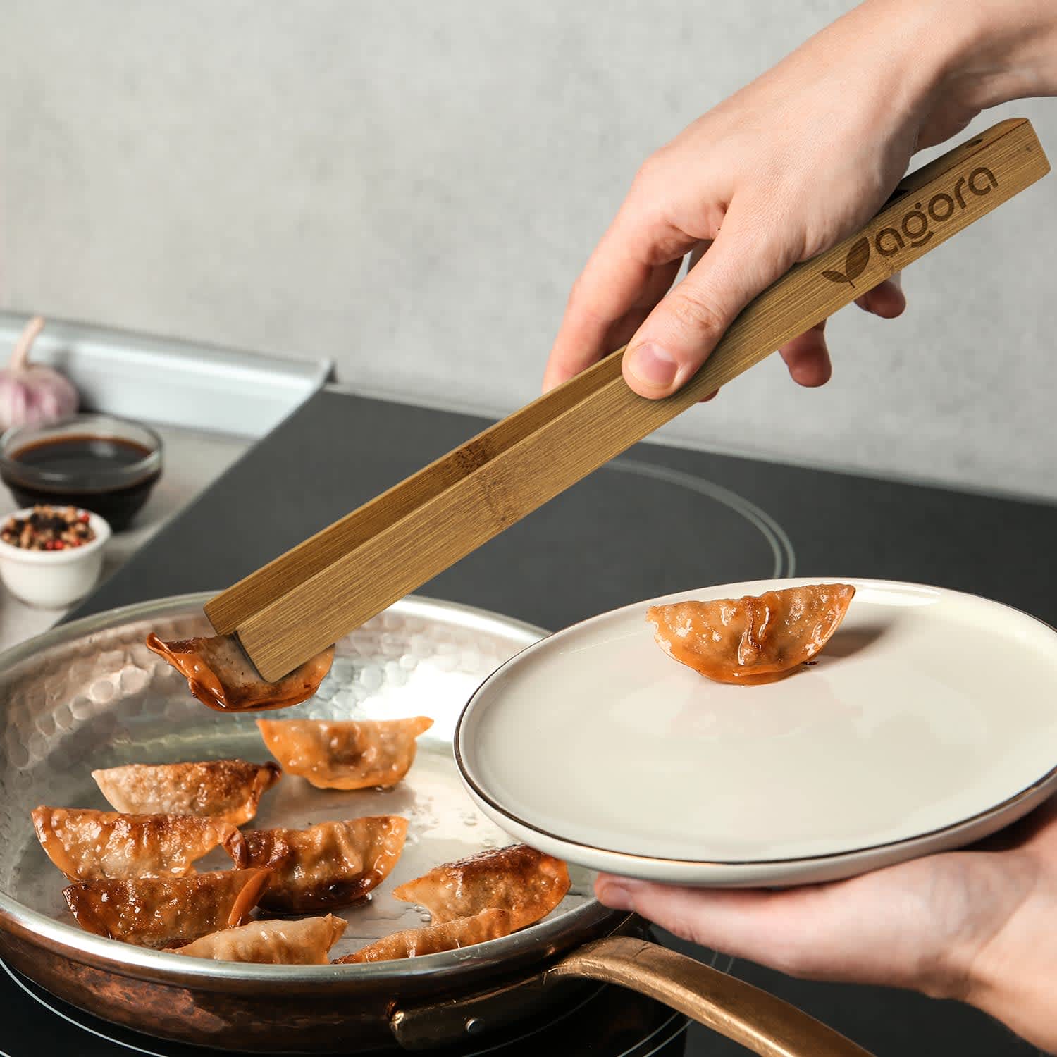 NATURA Bamboo Serving Tongs - 122279 Image