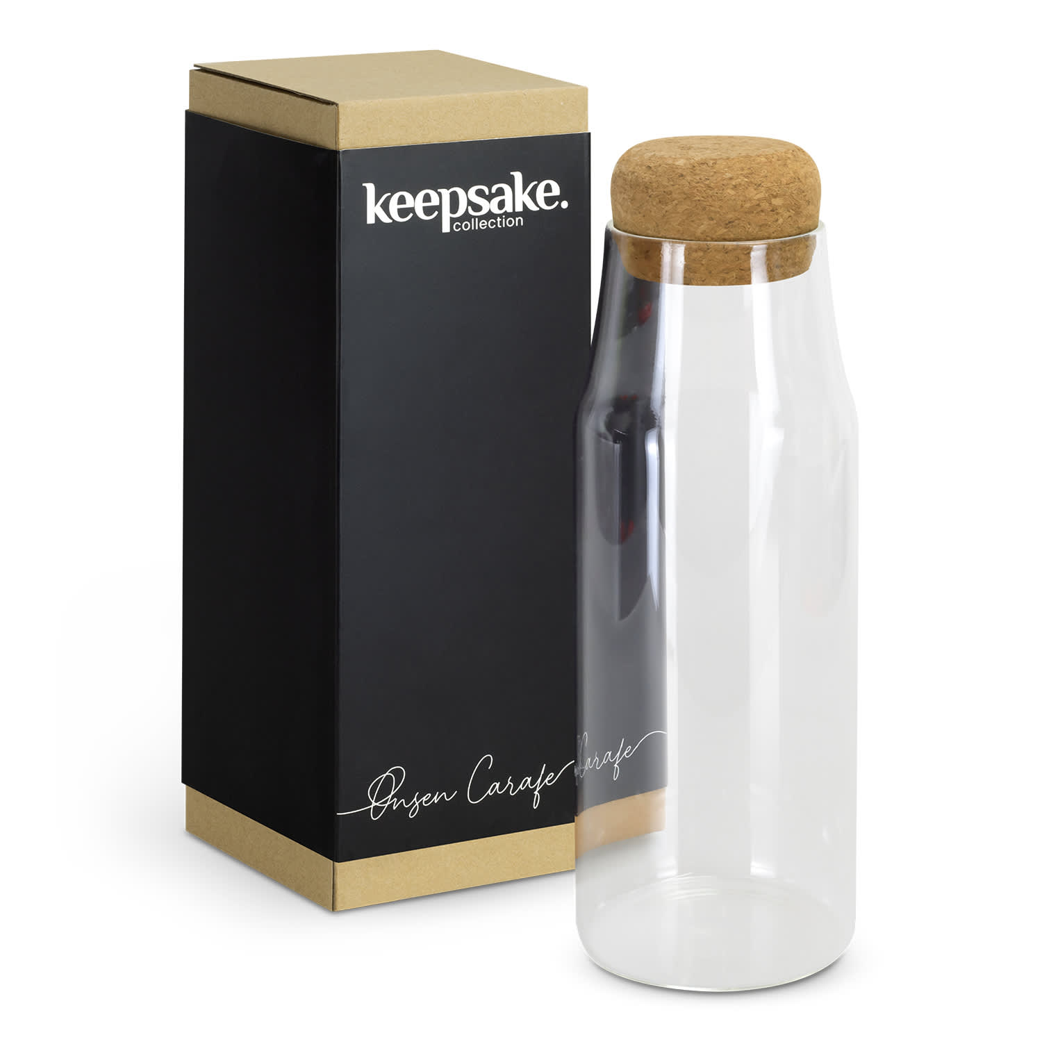 Keepsake Onsen Carafe | Glass Drink Bottle NZ | Glass Drink Bottle | Glass Water Bottle | Glass Water Bottle NZ | Glass Drinking Bottle | Custom Merchandise | Merchandise | Customised Gifts NZ | Corporate Gifts | Promotional Products NZ | Branded merch