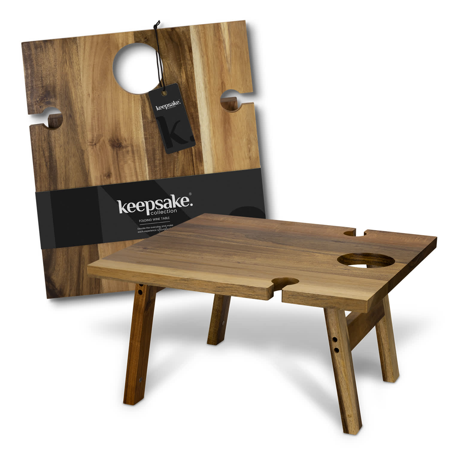 Custom Keepsake Folding Wine Table | Custom Folding Wine Table | Promotional Products NZ | Branded merchandise NZ | Branded Merch | Personalised Merchandise | Custom Promotional Products | Promotional Merchandise