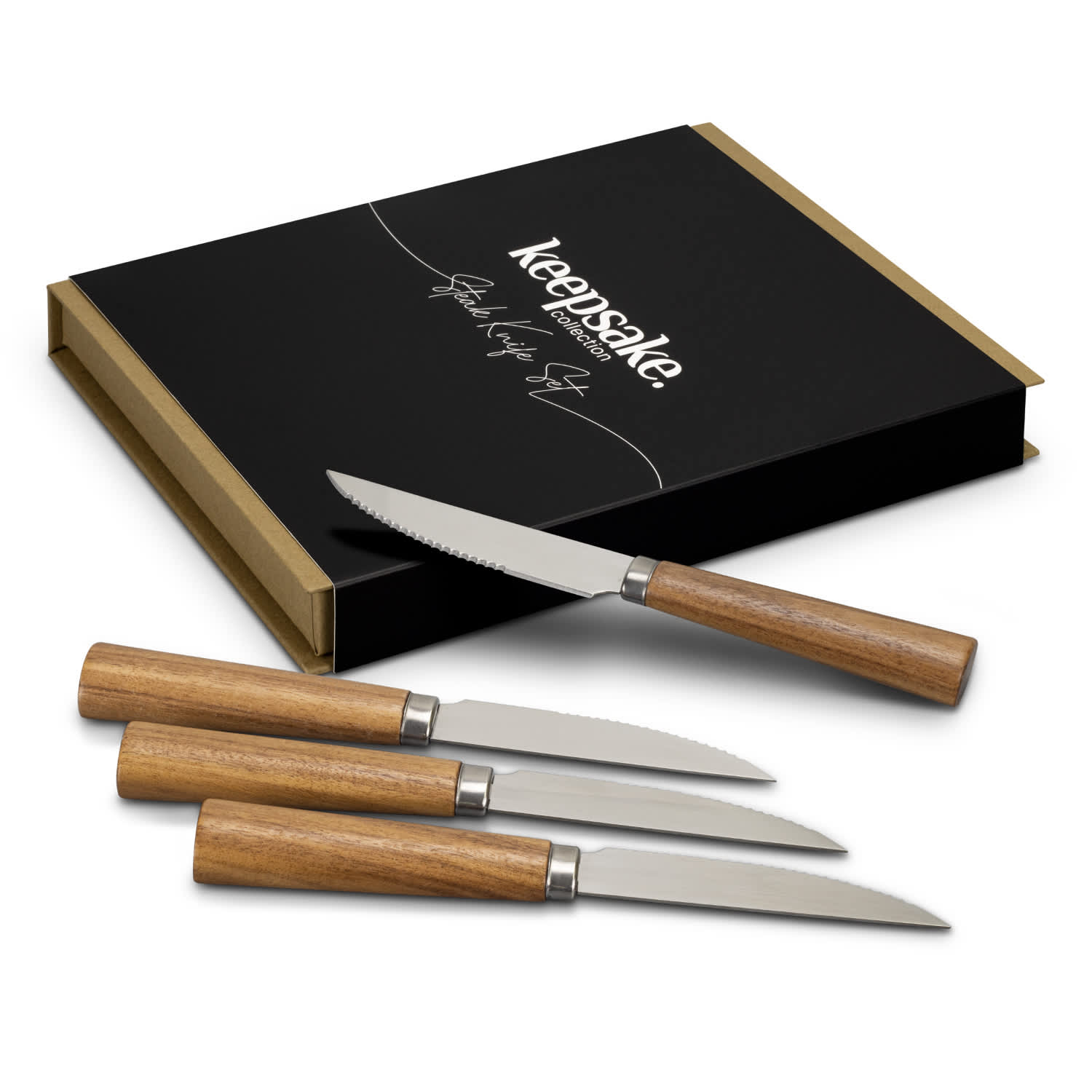 Custom Keepsake Steak Knife Set | Promotional Products NZ | Branded merchandise NZ | Branded Merch | Personalised Merchandise | Custom Promotional Products | Promotional Merchandise