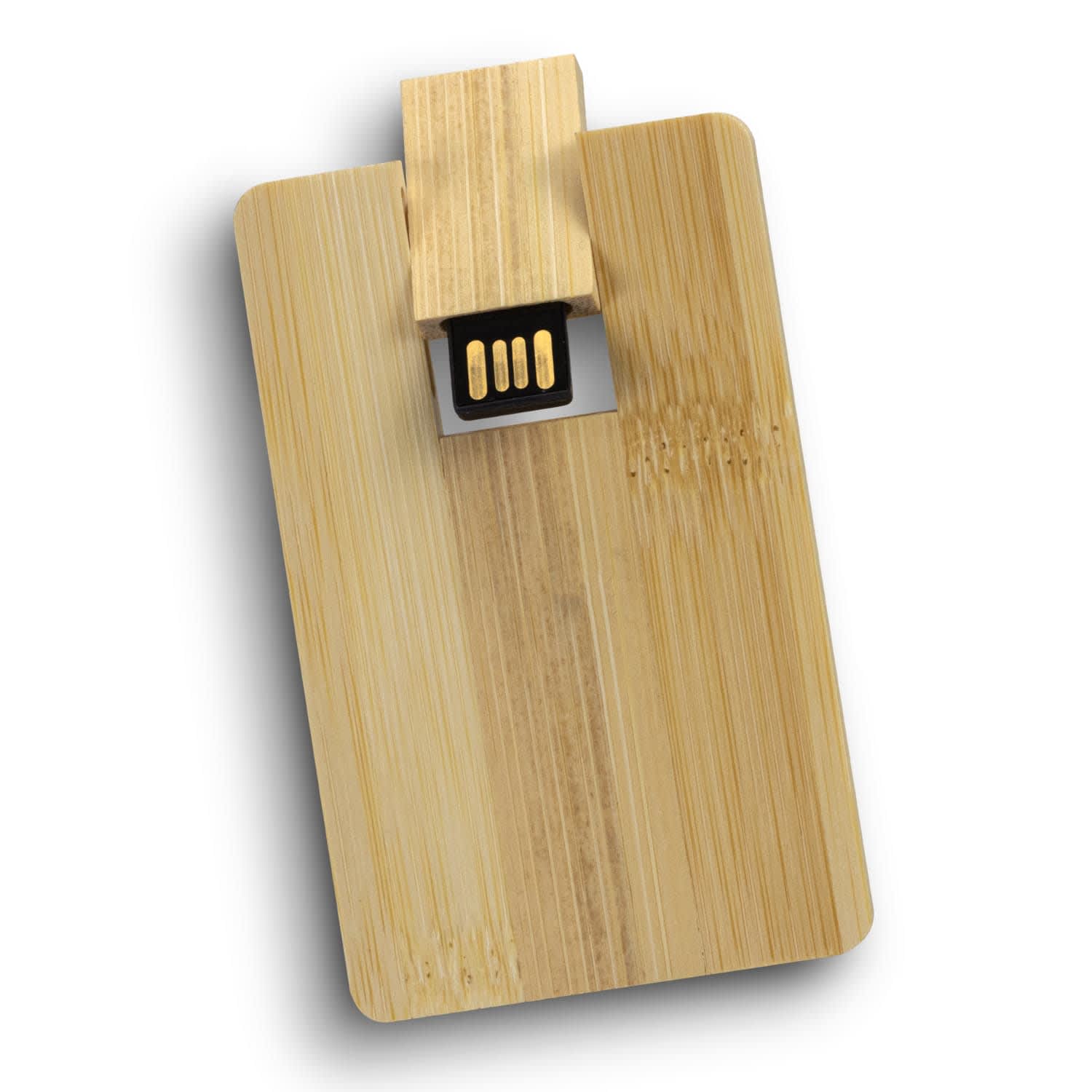 Bamboo Credit Card Flash Drive 8GB - 122325 Image Natural