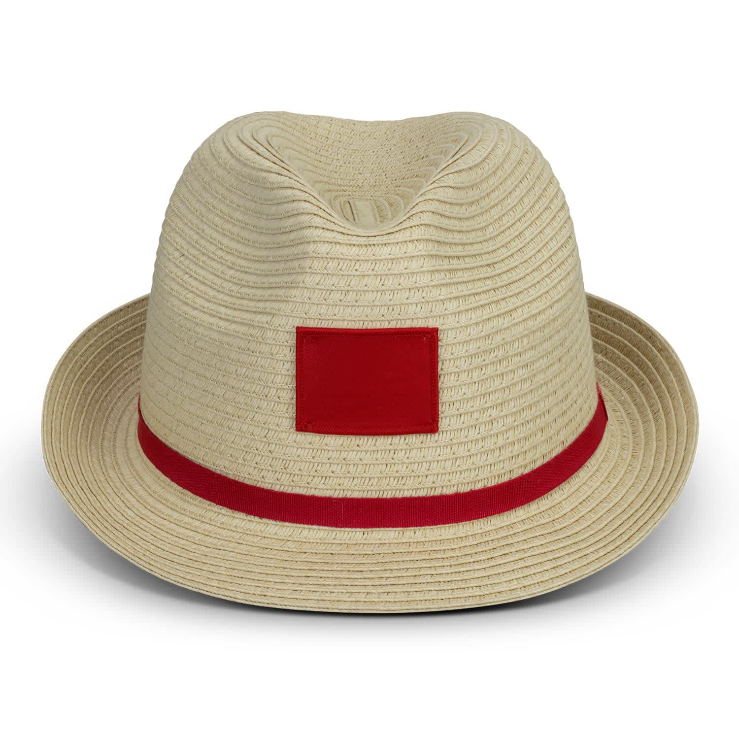 Bruno Fedora Hat - 122327 Image Natural/Red