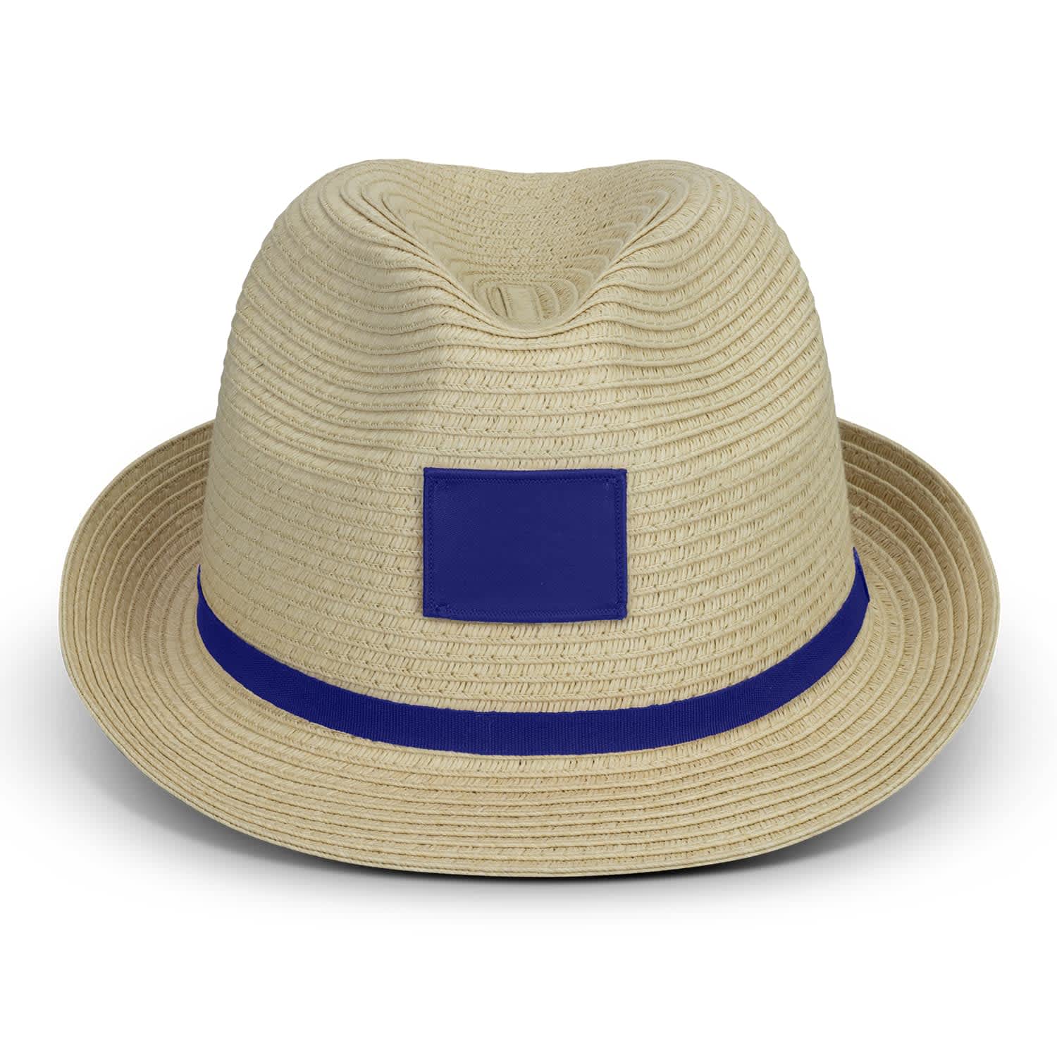 Bruno Fedora Hat - 122327 Image Natural/Royal Blue